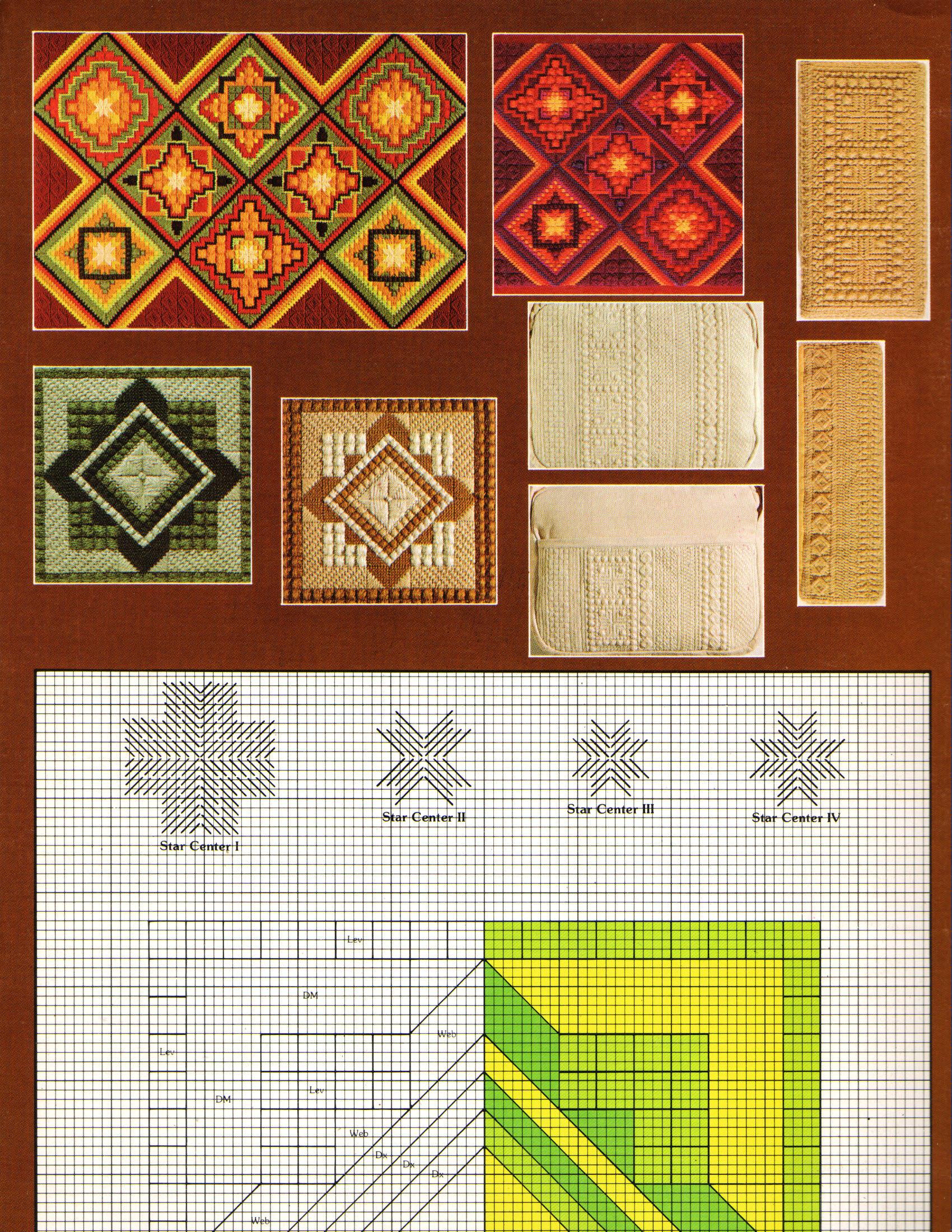 Geometrics For Needlepoint Designs by Jody House Leisure Arts Leaflet 97