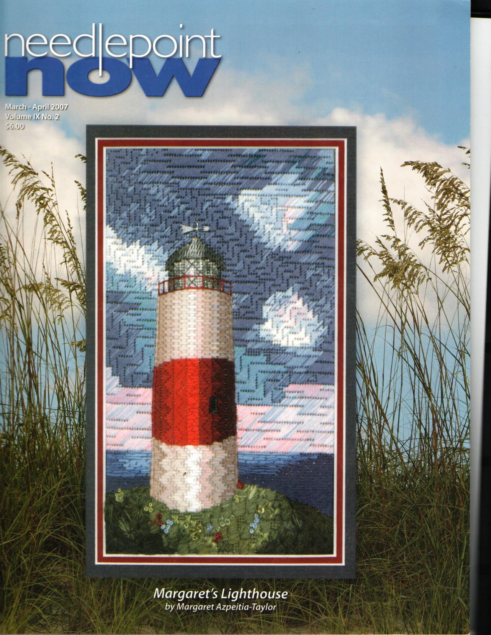 Needlepoint Now Magazine Lighthouse Cover March April 2007