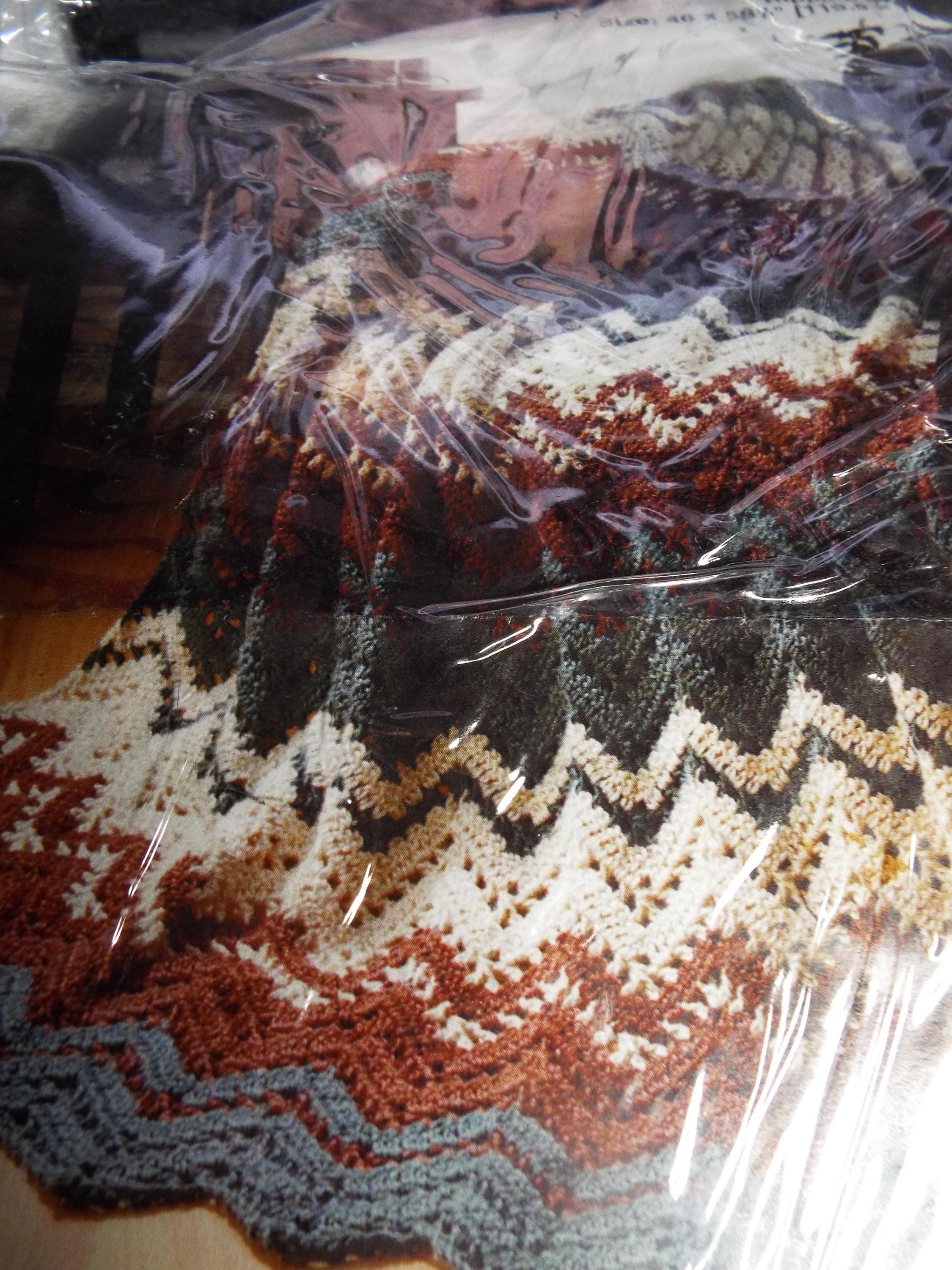 Rippled Lace Throw Crochet Kit By Mary Maxim