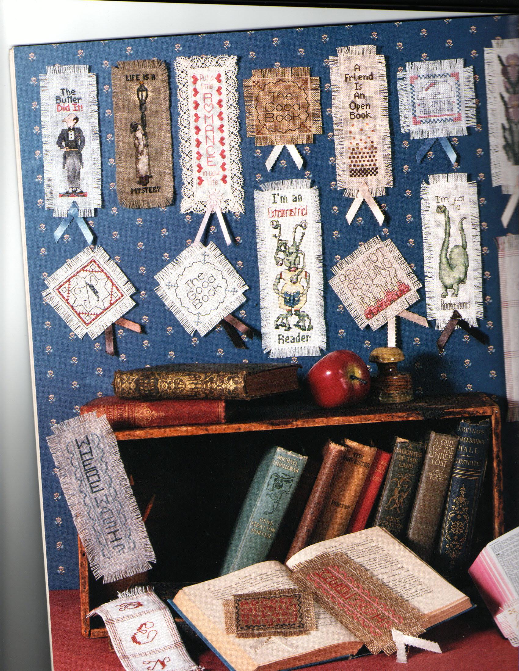 Mark My Words Cross Stitch Pattern Booklet Bookmarks Cross My Heart Counted Cross Stitch