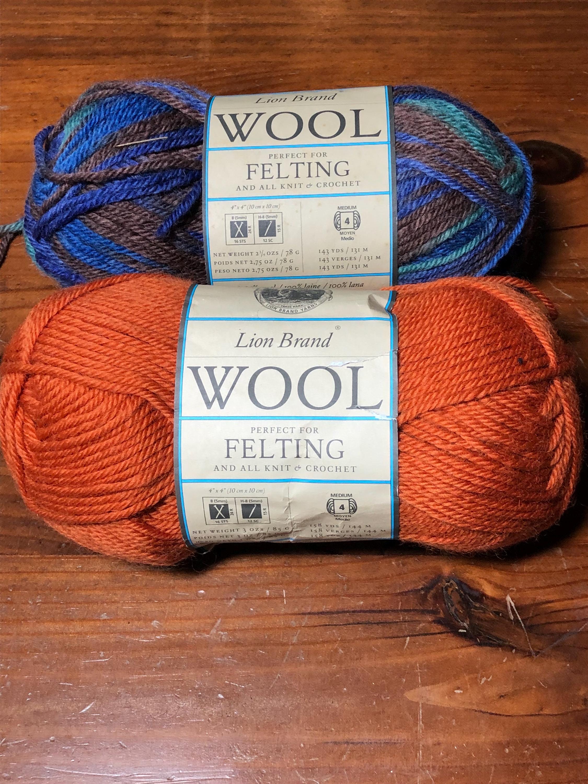 Lion Brand Wool For Felting And All Knit & Crochet