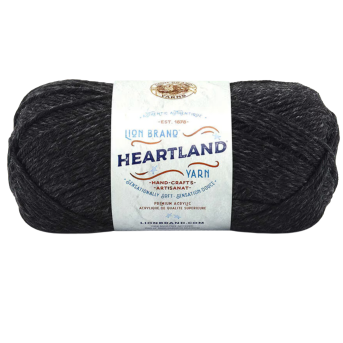 Lion Brand Heartland Yarn – Soft Heathered Worsted Weight #4 Acrylic (Nature‑Inspired Colors)