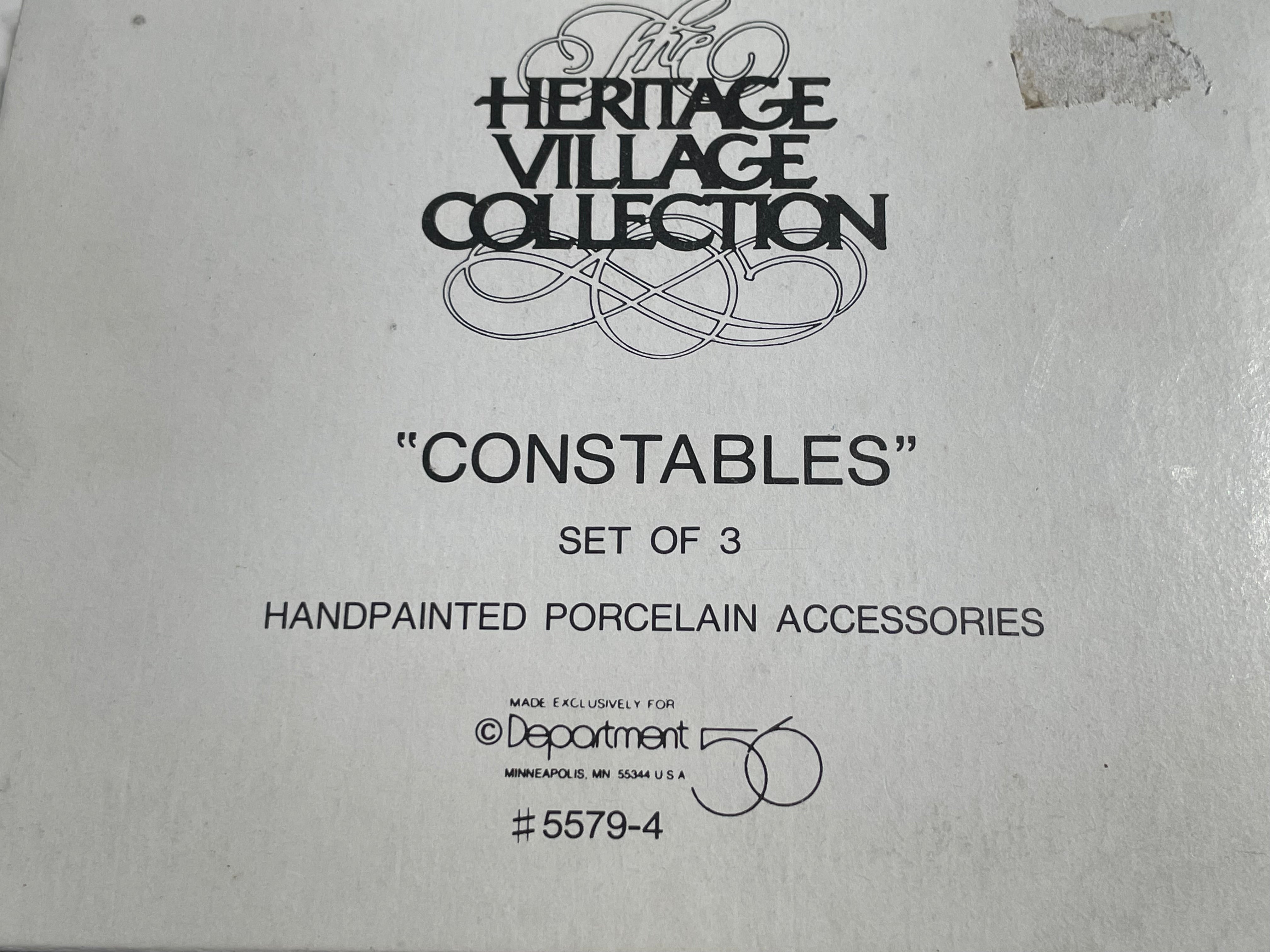 : Department 56 "Constables" accessory set