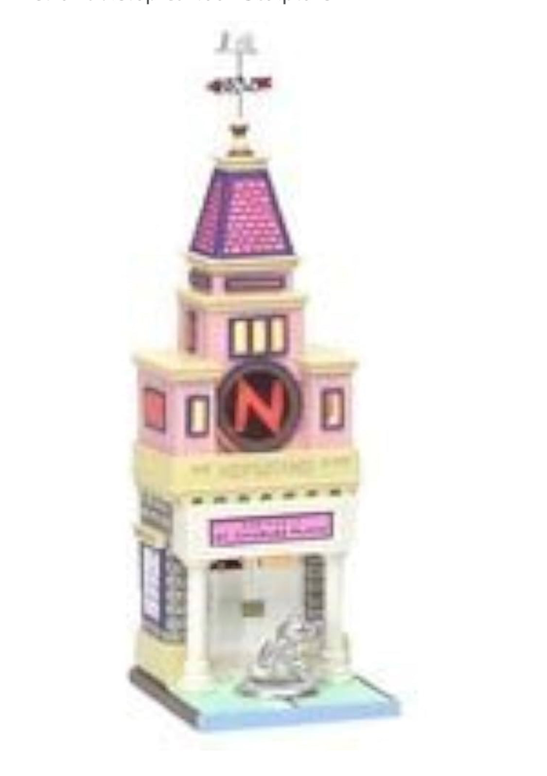 Department 56 Newsstand Daily 13602 Pink Resin Retro Tabletop Cartoon Sculpture