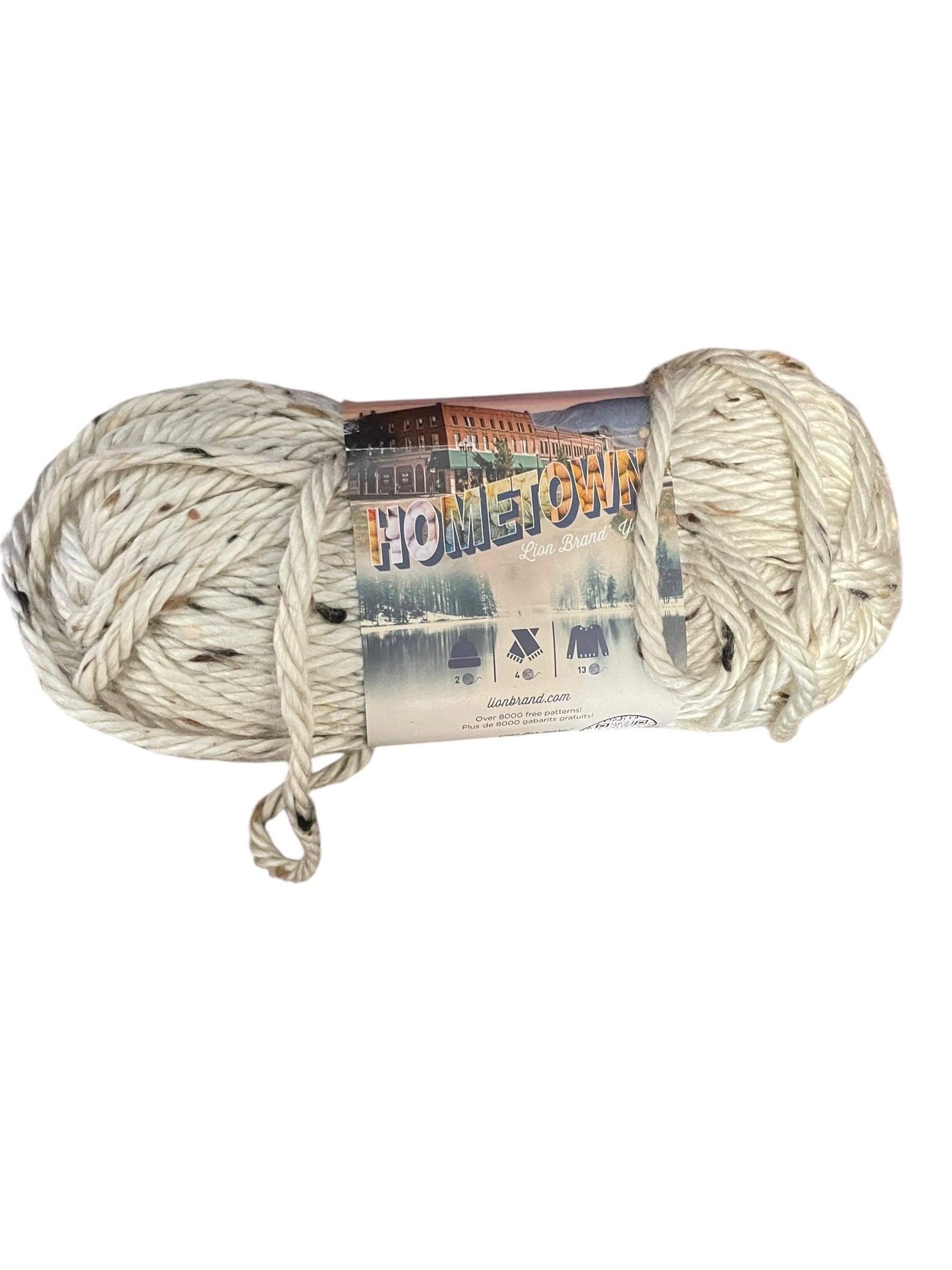Lion Brand Hometown Yarn – Super Bulky #6, Soft, Chunky, and Perfect for Quick Projects