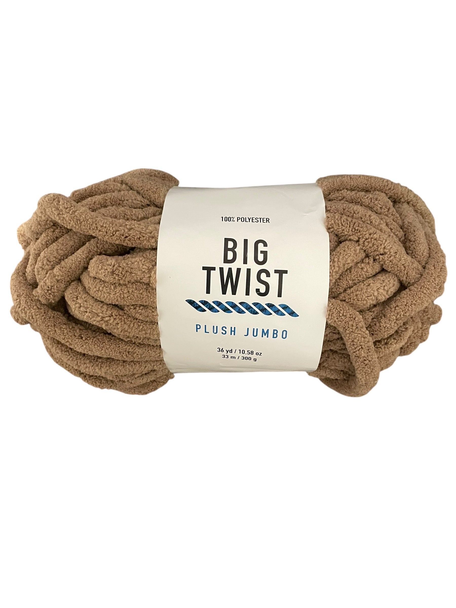 Big Twist Plush Jumbo Yarn – 10.5 oz Super Bulky Chenille Skein