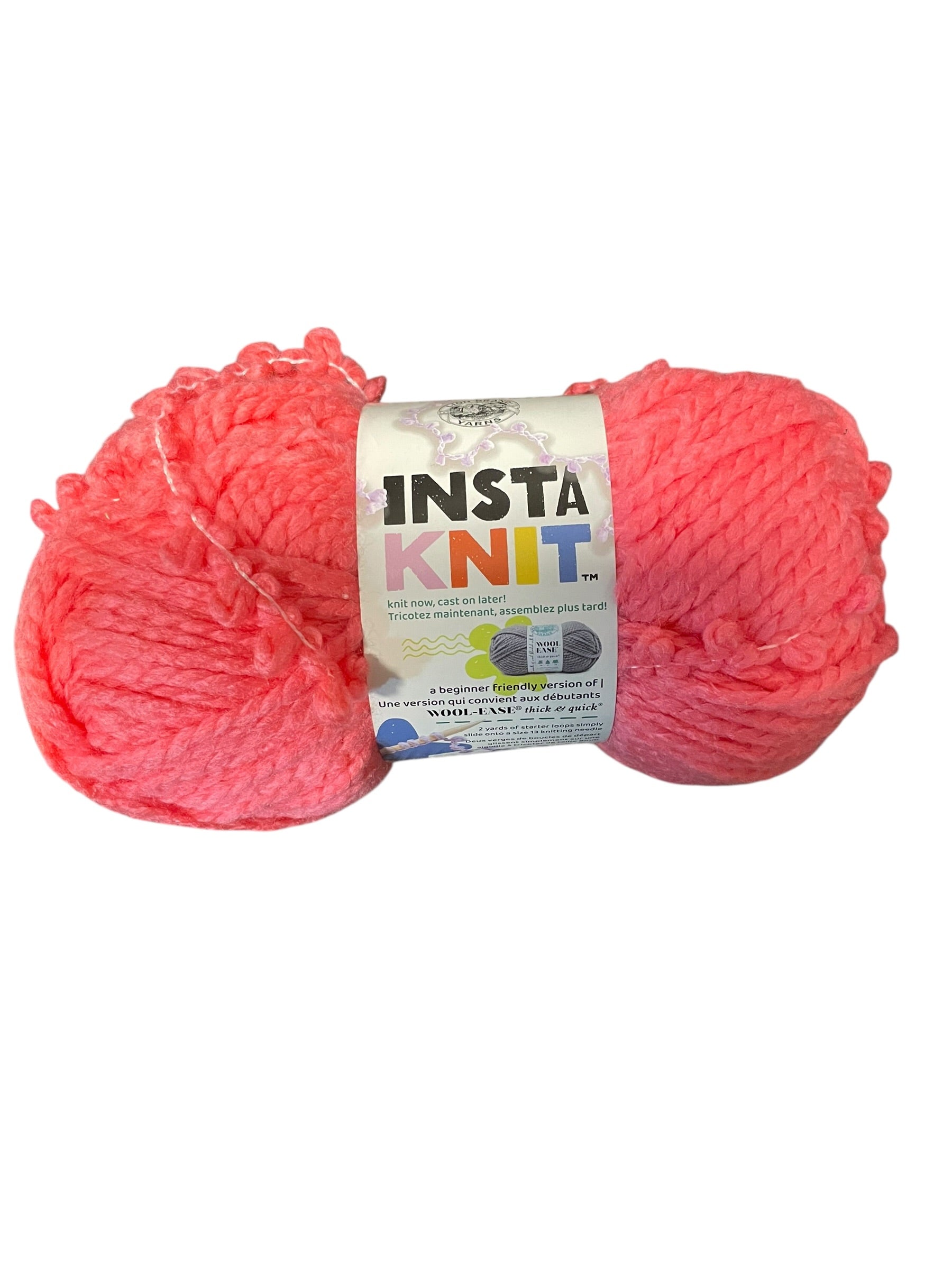 Lion Brand InstaKnit Yarn – 7.9 oz Super Bulky Loop Yarn