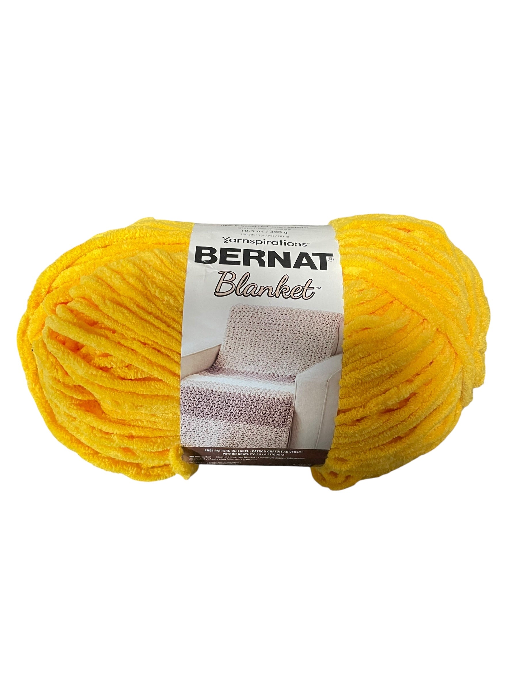 Yarnspirations Bernat Blanket Yarn – 10.5 oz Super Bulky Chenille Skein