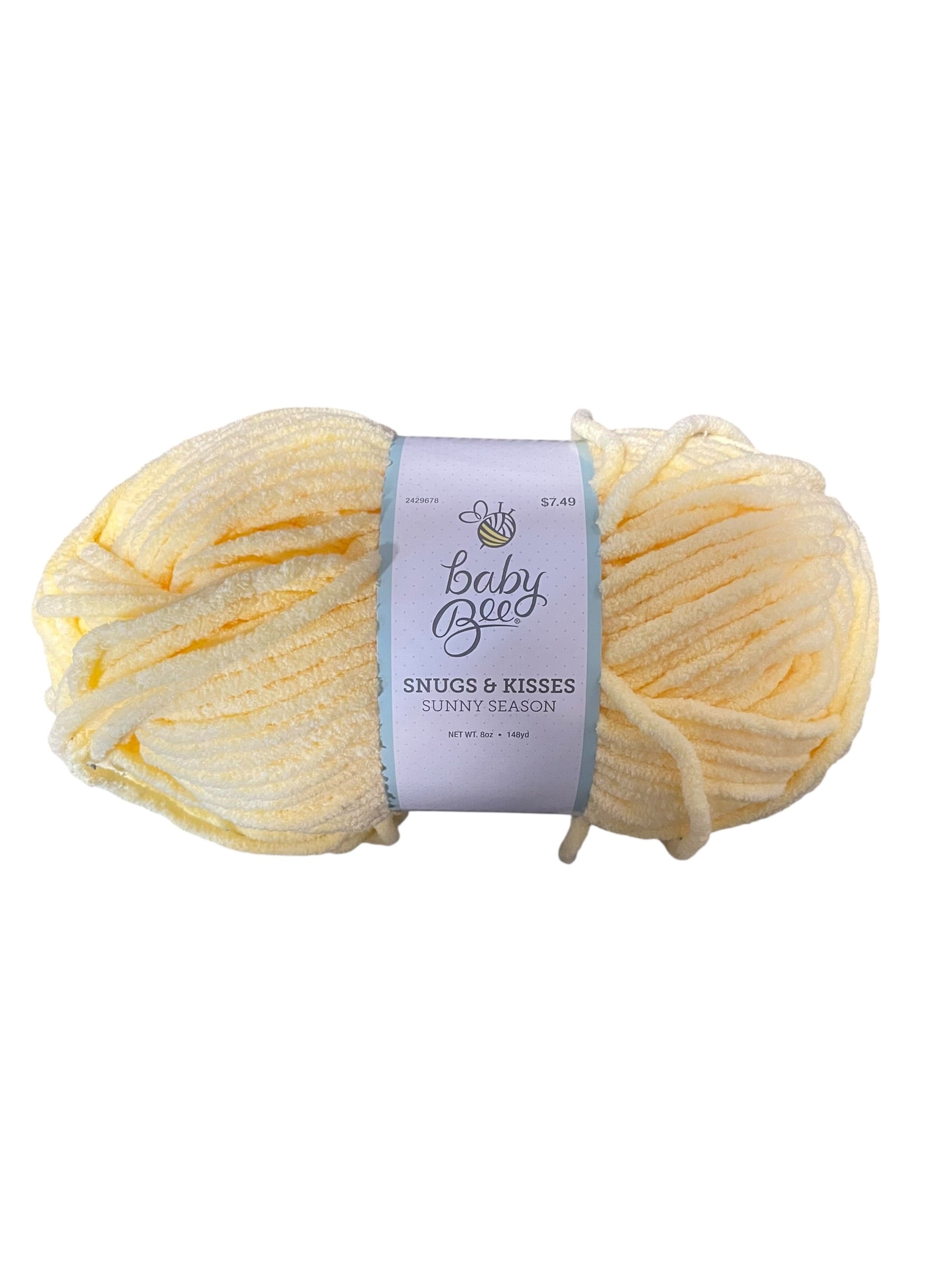 Baby Bee Snugs & Kisses Yarn – 8 oz Super Bulky Plush Skein