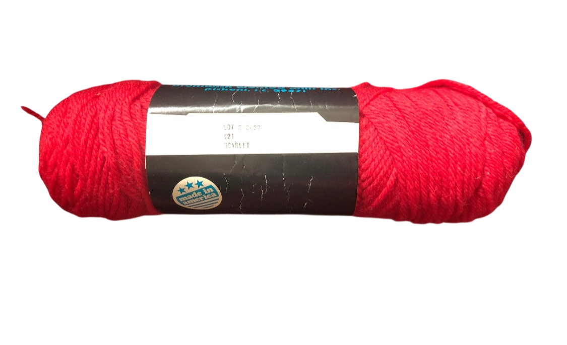 Brunswick Wool Yarn  Forest Green, Scarlet, Dark Copen Blue, Wisteria, Teal HEA, Med Yellow, Ecru