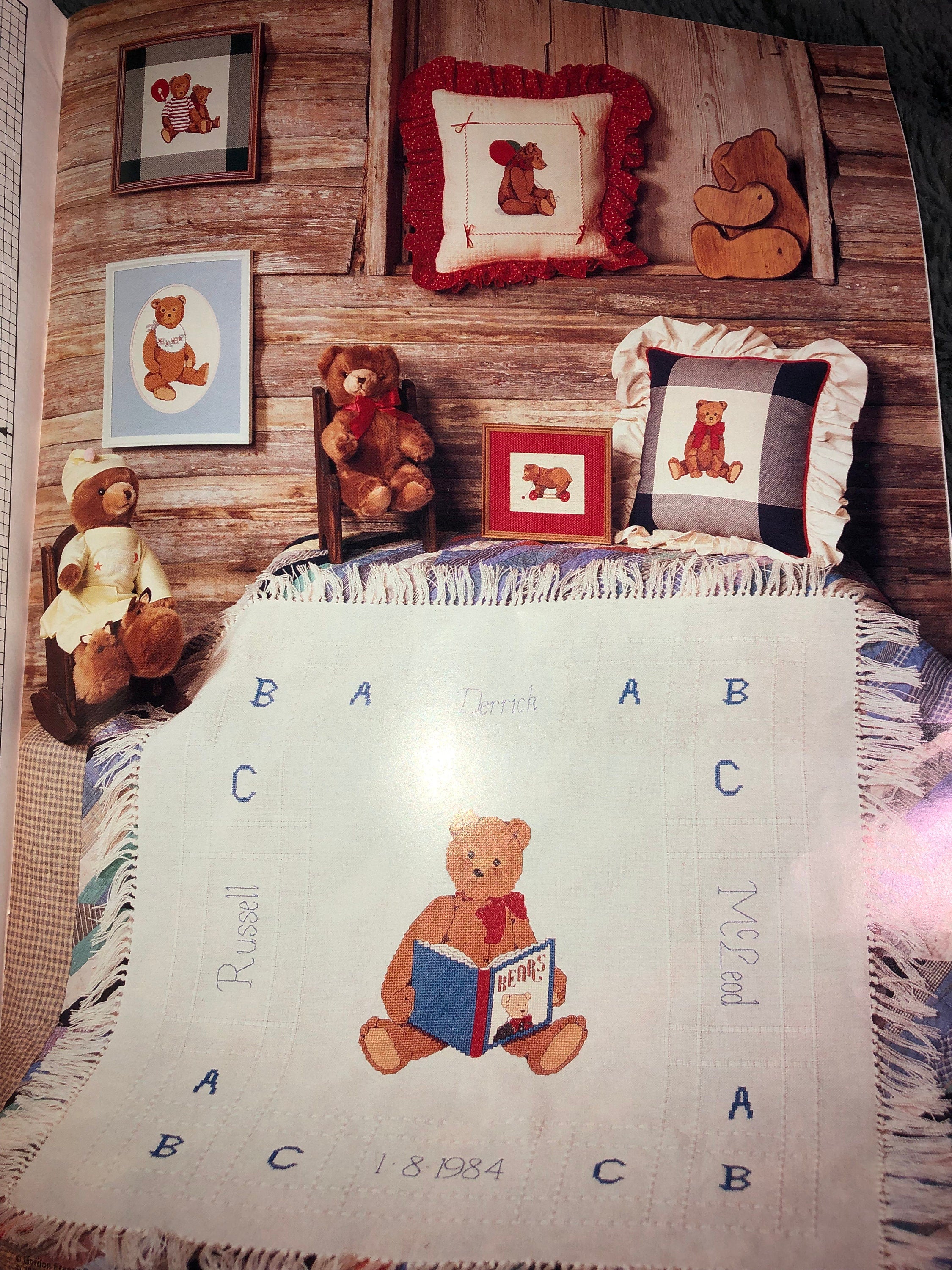 Gordon Fraser’s A Bear Book Cross Stitch Patten Book
