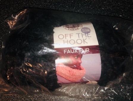 Off The Hook Faux Fur Lion Brand Yarn Pre Looped Black Panther