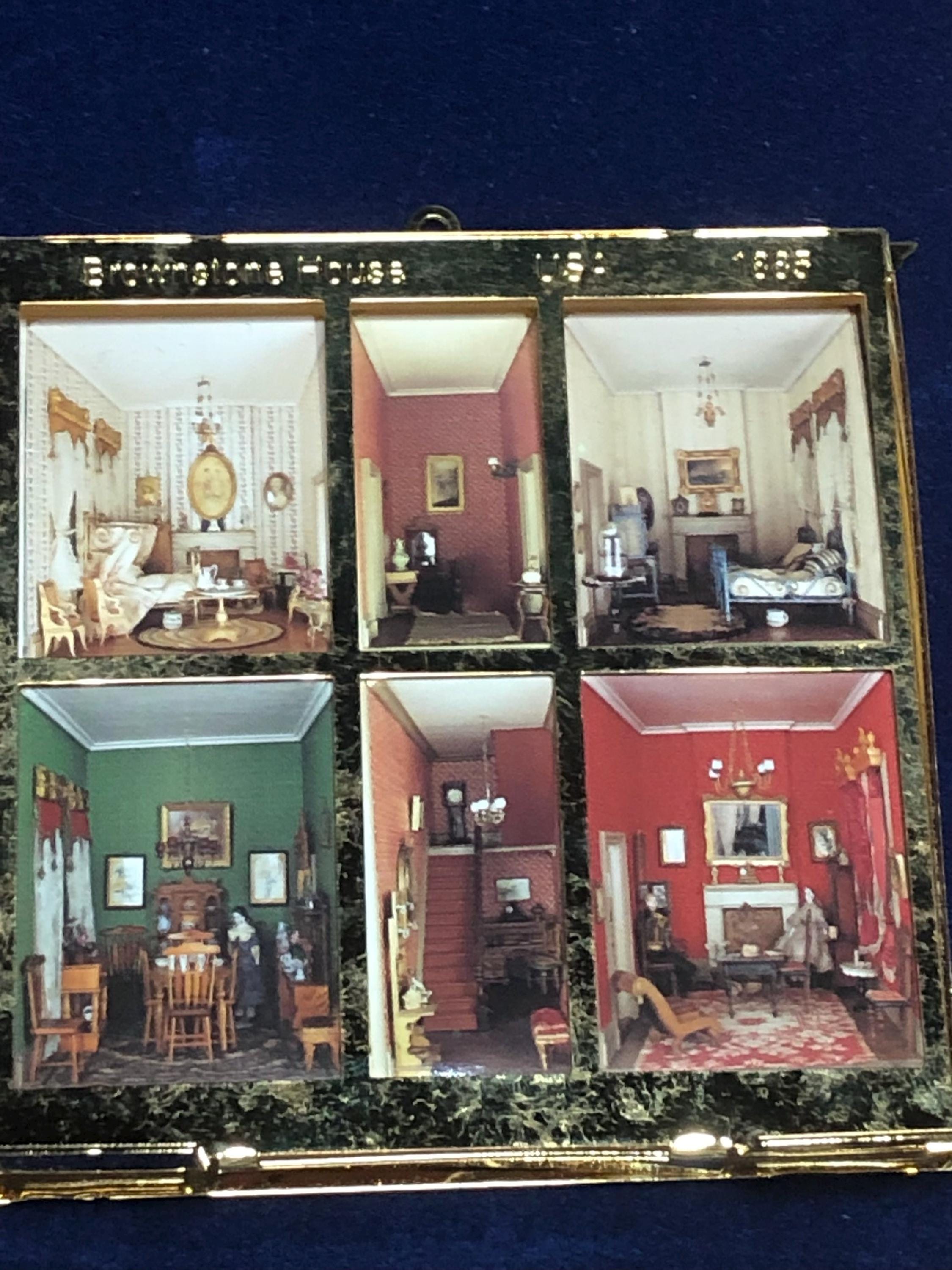 Brownstone House Hampton Collection Miniature Dollhouse Christmas Ornament A Timeless Holiday Treasure