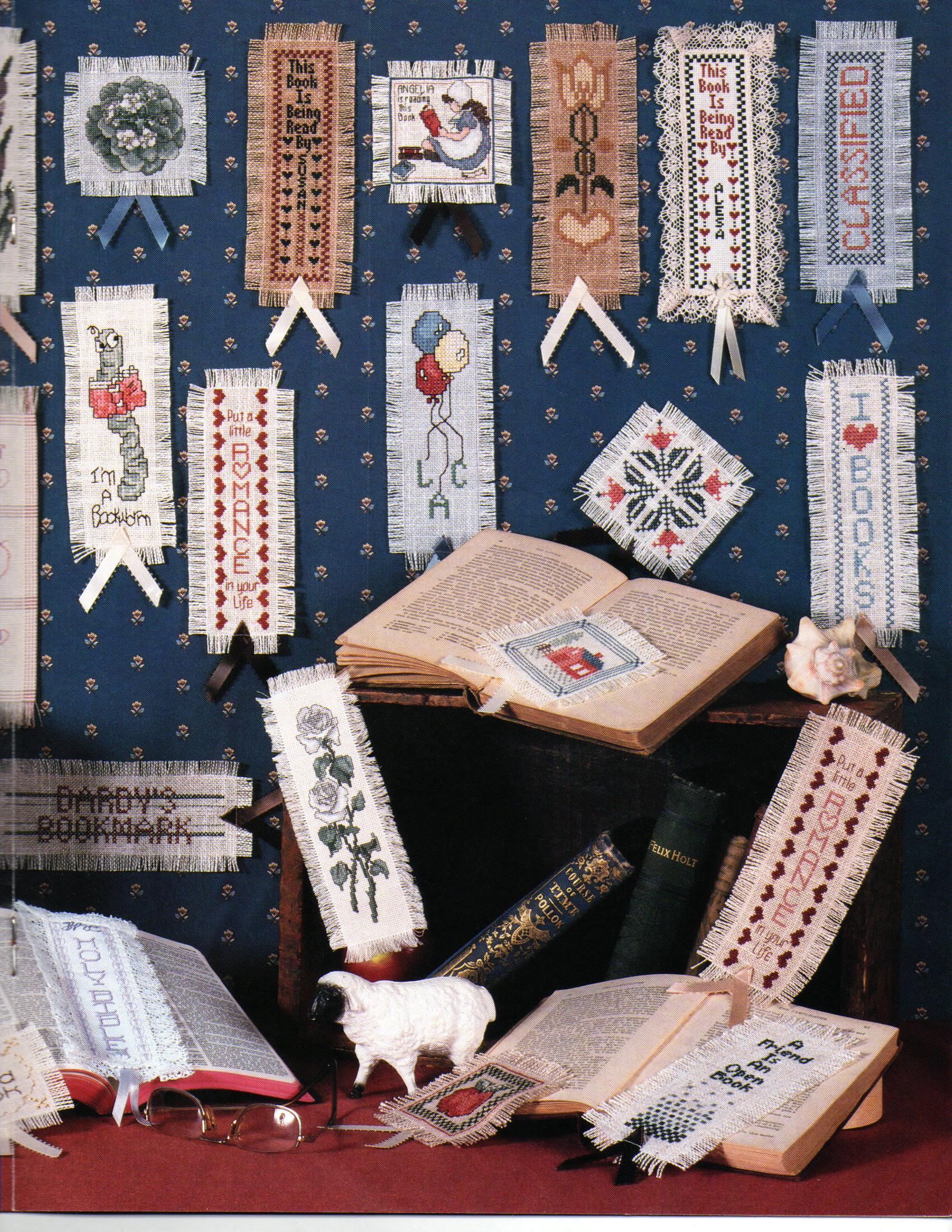 Mark My Words Cross Stitch Pattern Booklet Bookmarks Cross My Heart Counted Cross Stitch