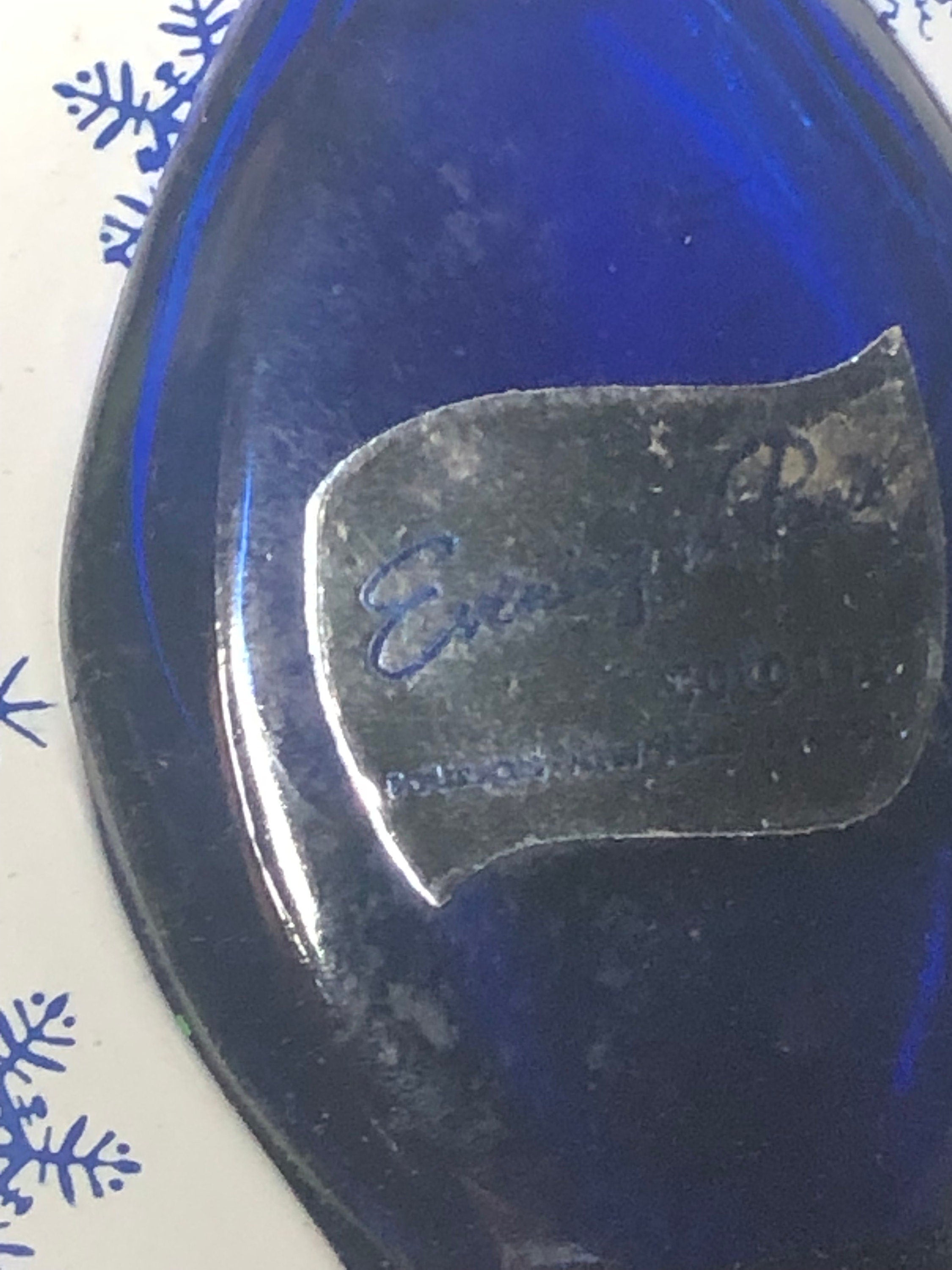 Evening In Paris Cologne Gift Set In Cobalt Blue Bottles Vintage