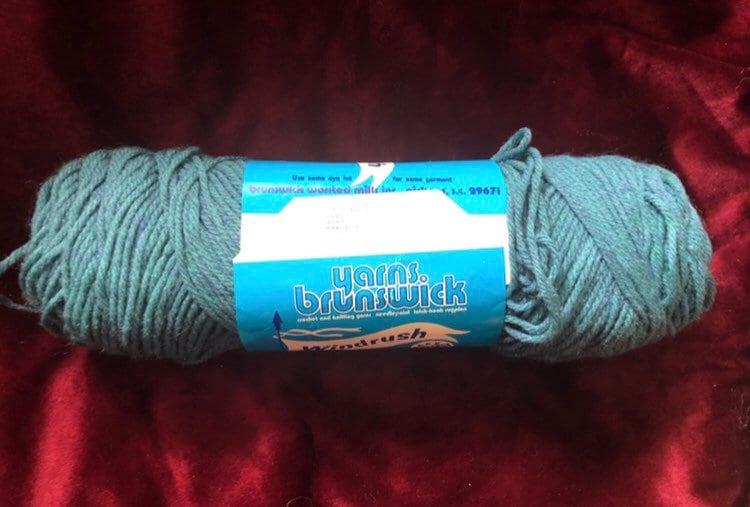 Windrush Brunswick Vintage Yarn Acrylic Rose Teal Ecru