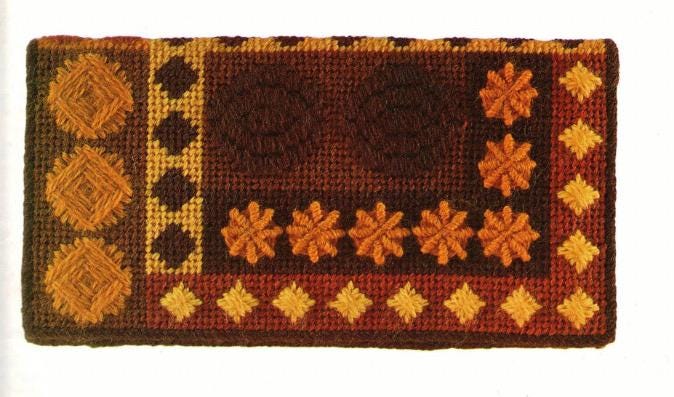 Circles And Bars Checkbook Cover With Lessons In Canvas Construction Folder 5 Young At Heart