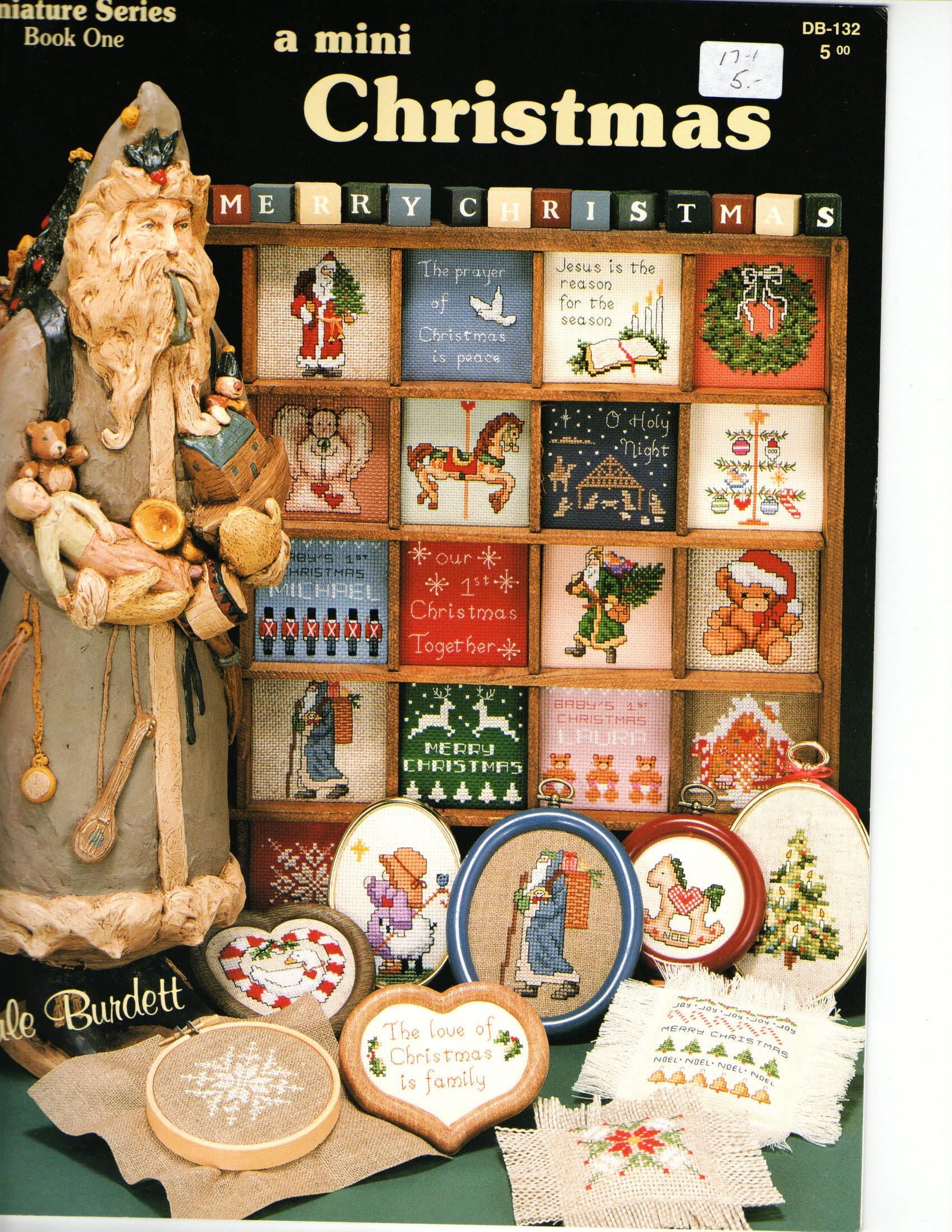 A Mini Christmas Miniature Series Book One Dale Burdet Cross Stitch Needlepoint Booklet