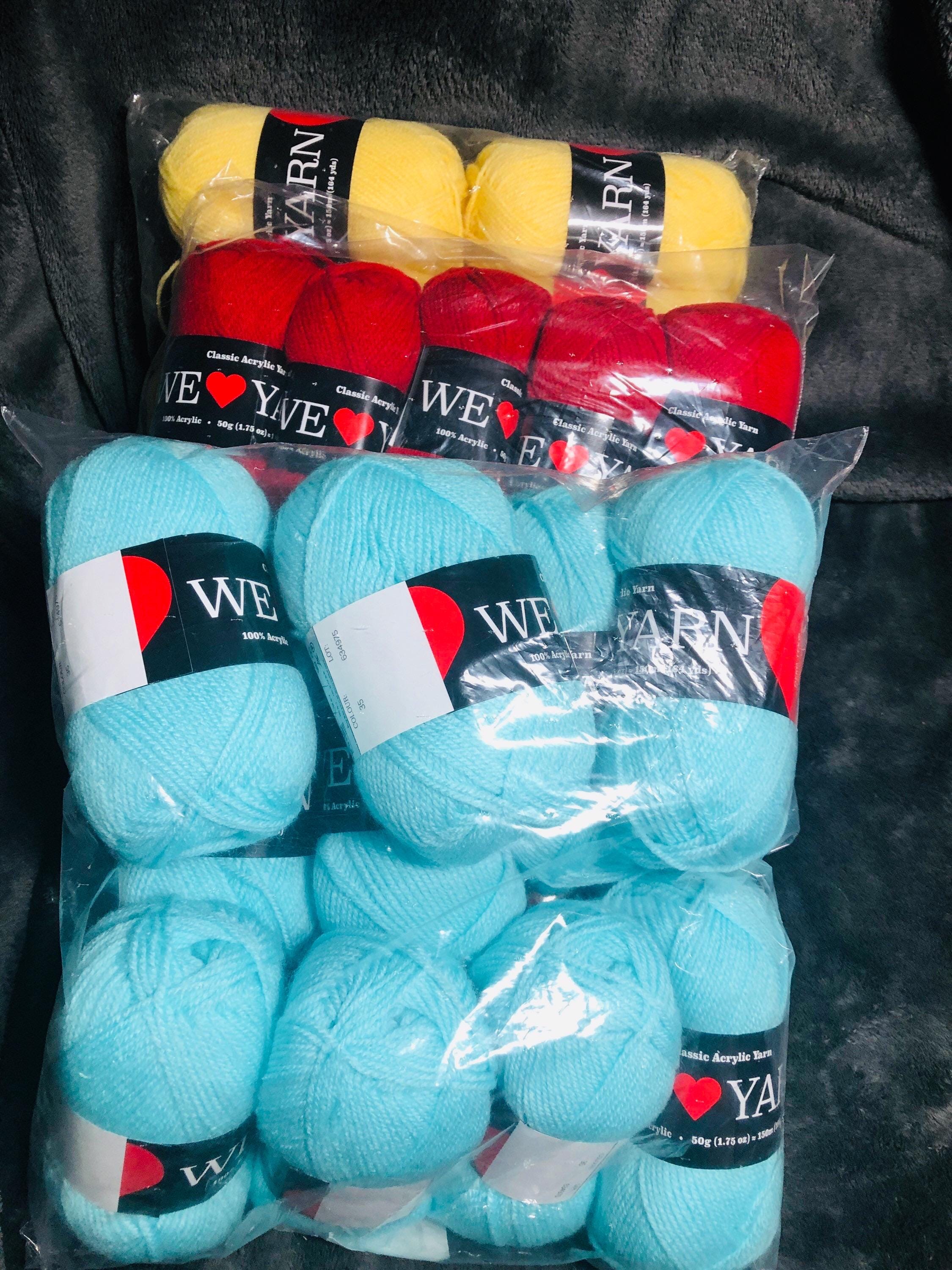 We Live Yarn 100% Classic Acrylic 10 Pack PF