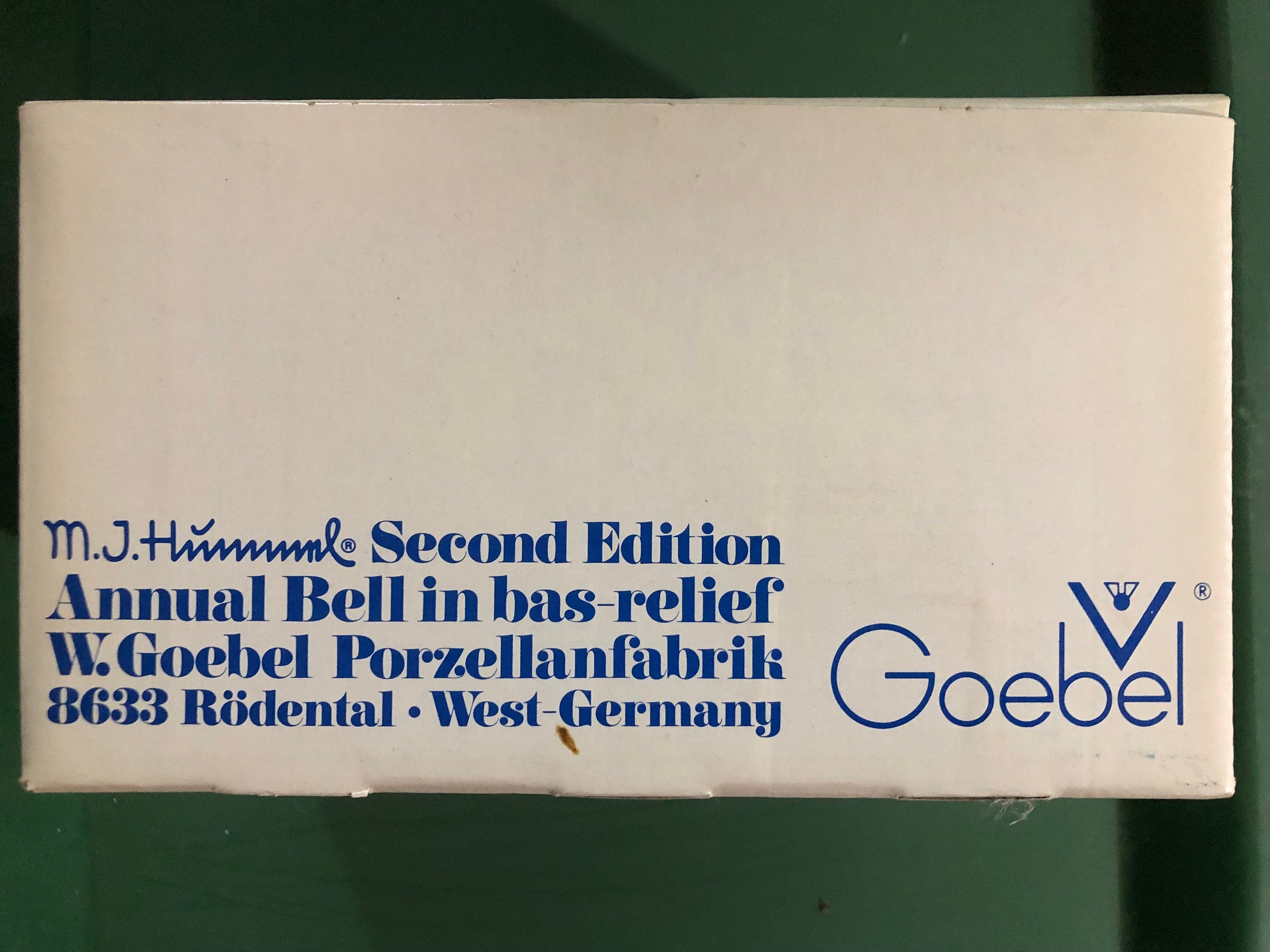 Farewell Annual Hummel Bell 1979 In Original Box
