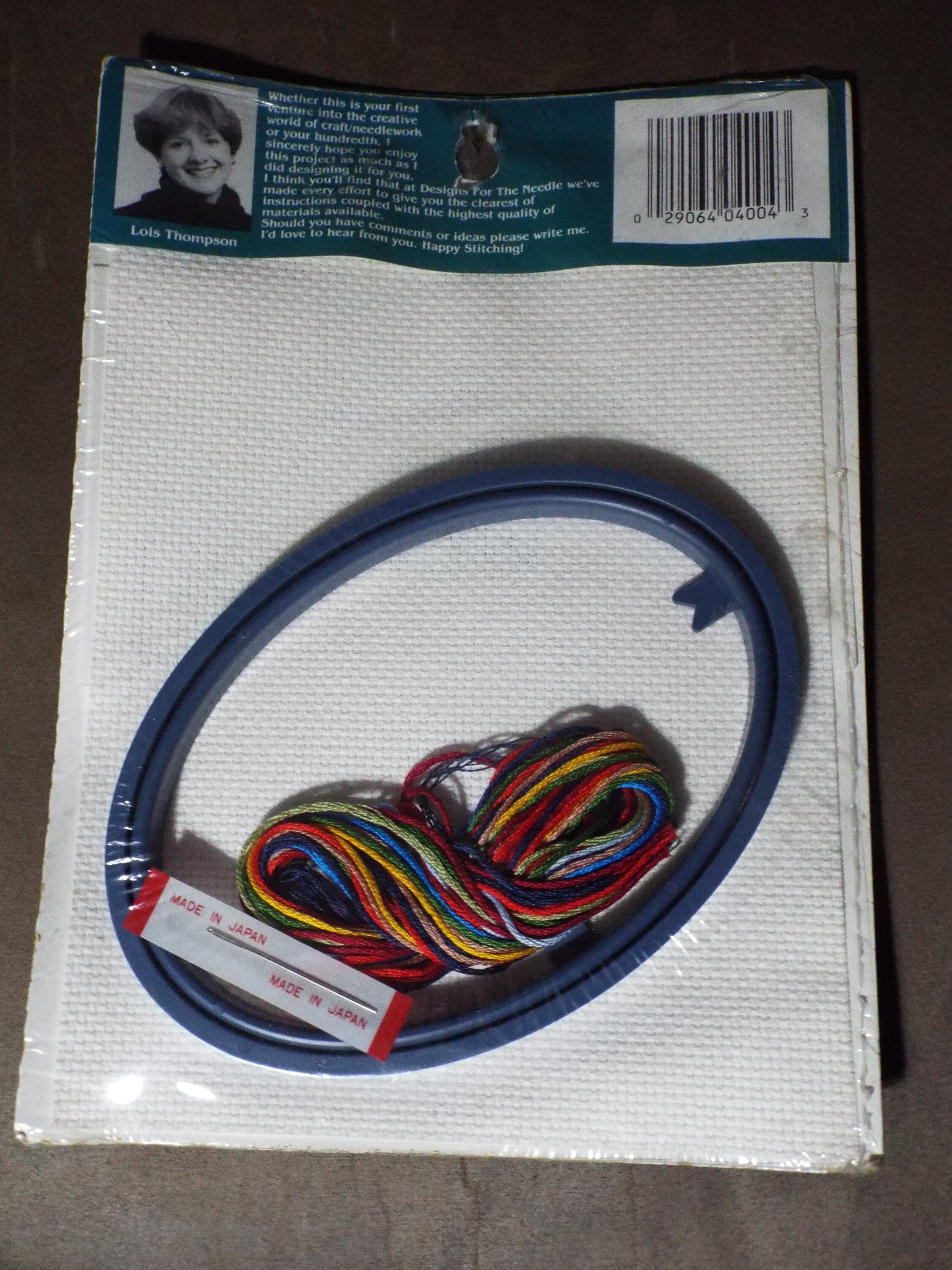 Bearly Affordable #4004 Oval Counted Cross Stitch Kit 4 x 5 1/2 inch