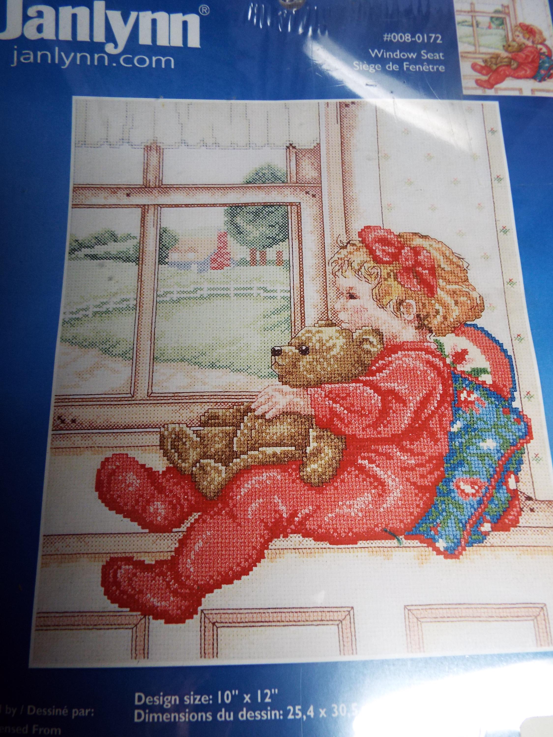 Window Seat Counted Cross Stitch Kit Janlynn No 008-0172