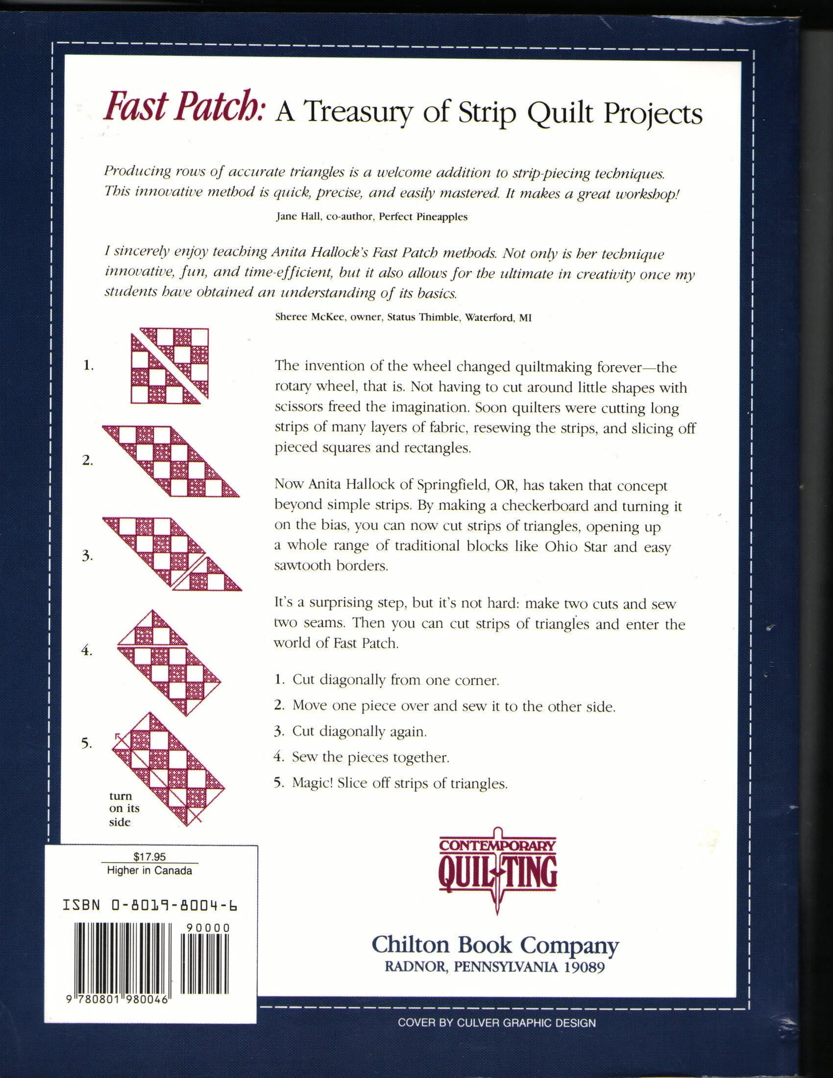 Fast Patch A Treasury Of Strip Quilt Projects Soft Cover Book By Anita Hallock