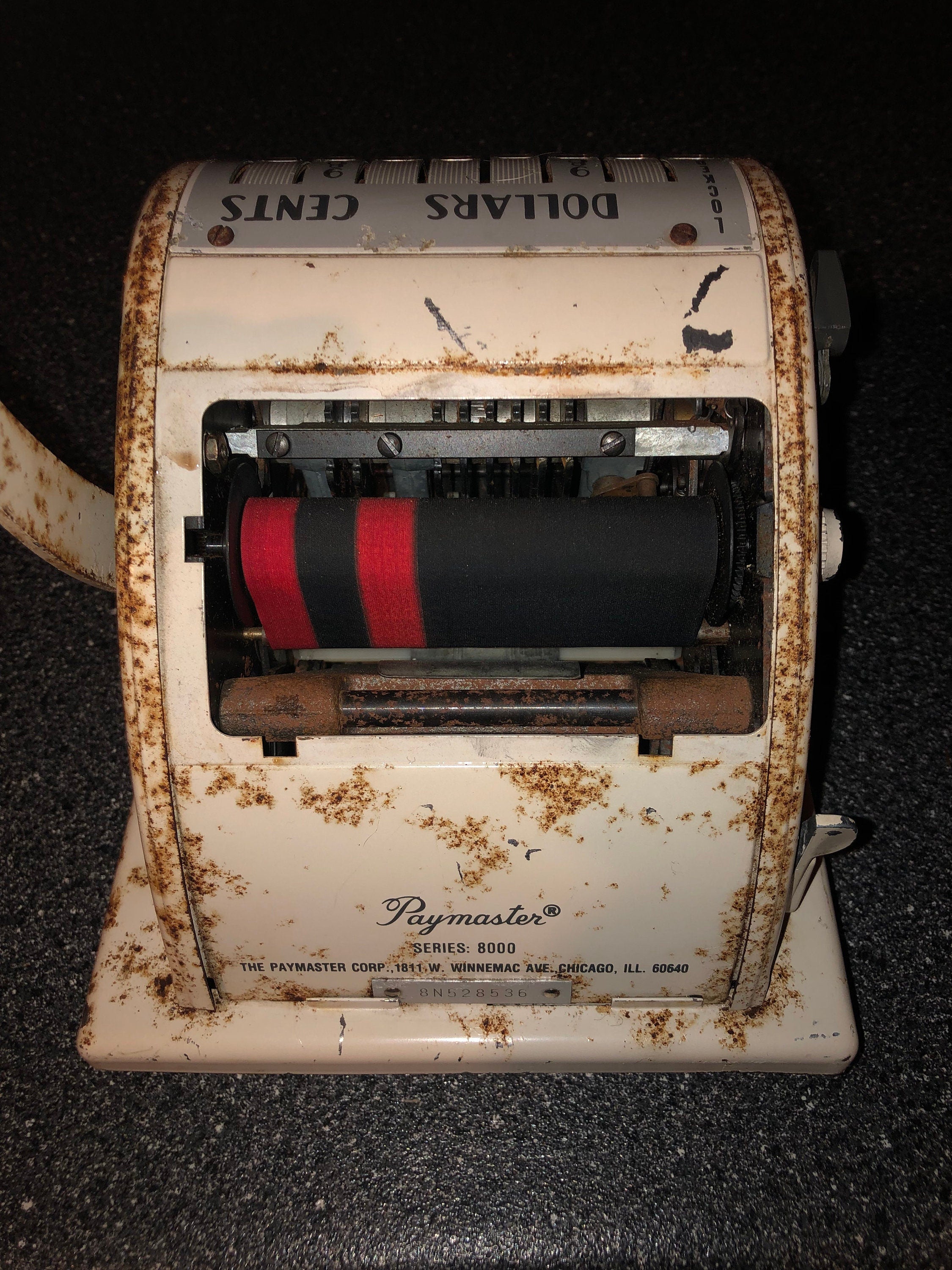 Paymaster Series 8000 Made In Chicago Illinois  Circa 1917