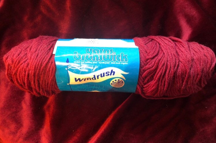 Windrush Brunswick Vintage Yarn Acrylic Rose Teal Ecru