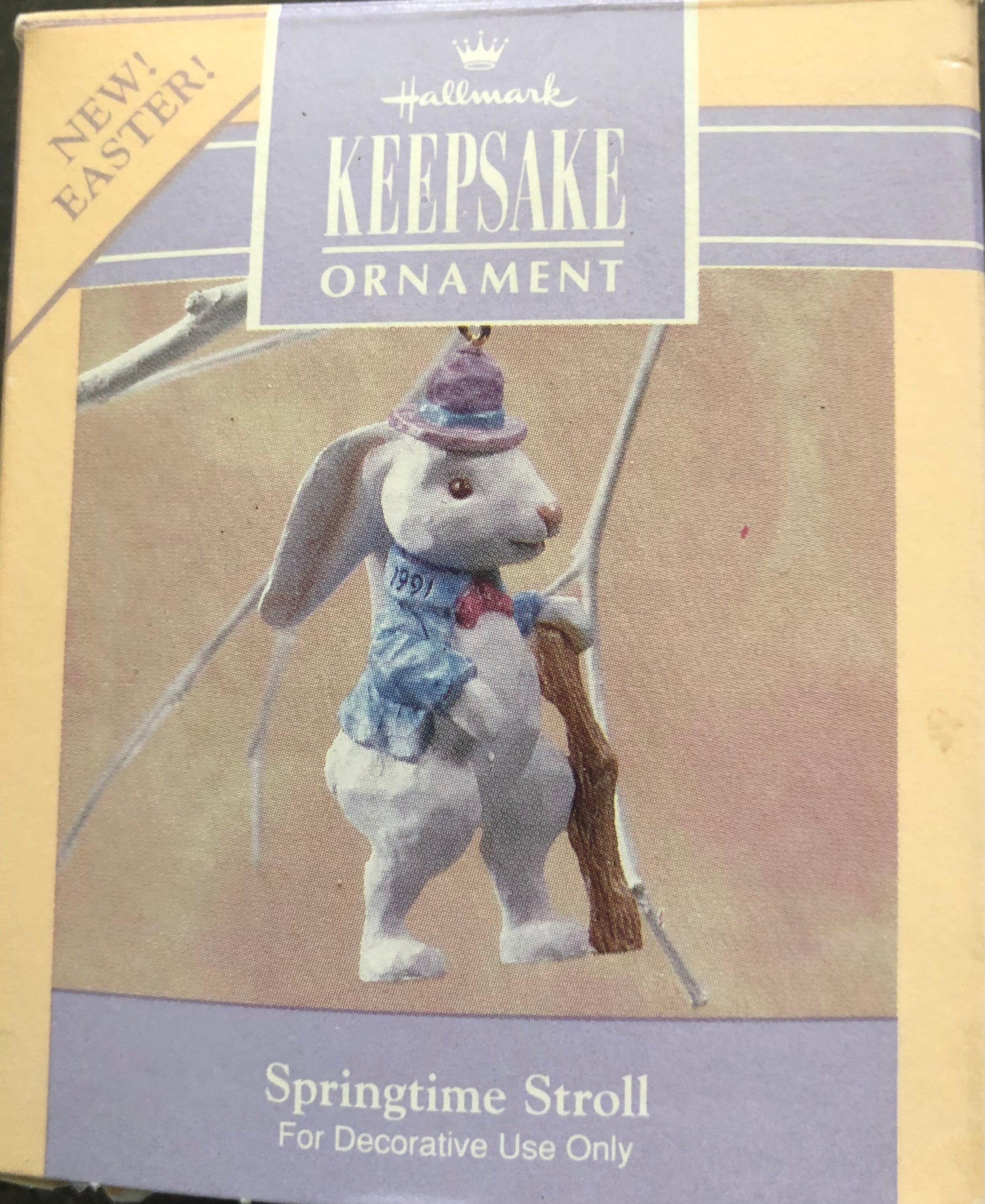 Springtime Stroll  Hallmark Keepsake Ornament Rabbit