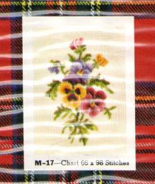 Jean McIntosh Needlework Chart Pansies Pattern Only