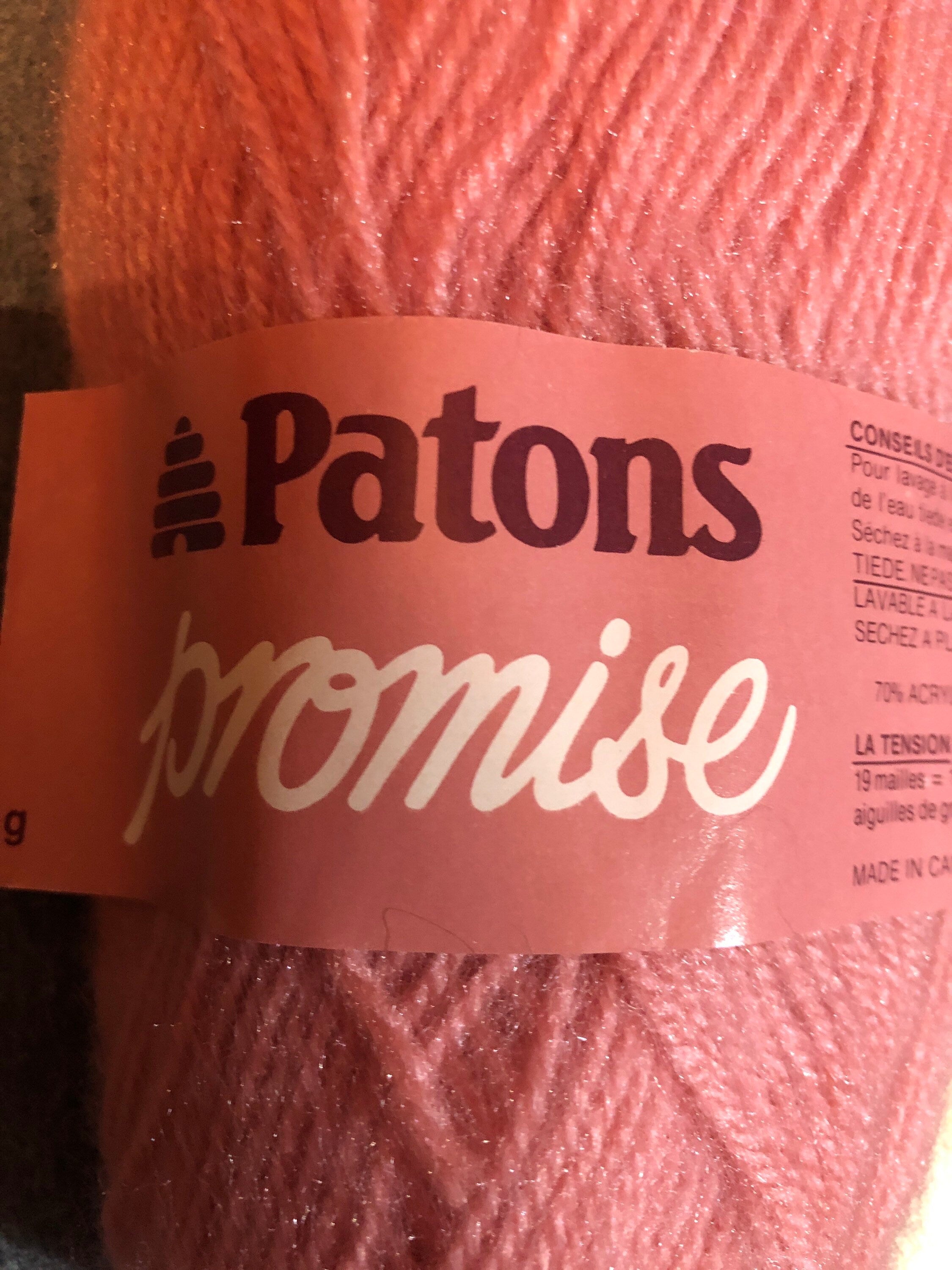 Patons Promise Vintage Yarn Pink 3046 Lot 10