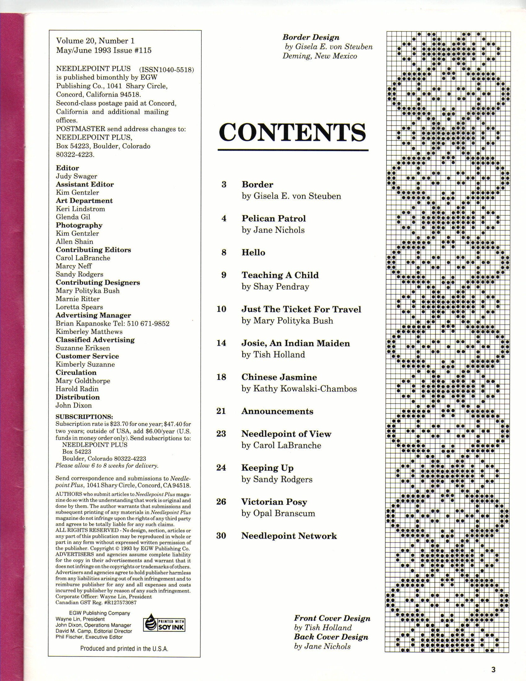 Needlepoint Plus Magazine June 1993