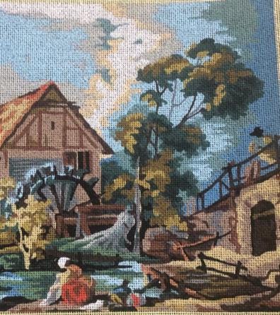 The Mill After Butcher 196-38 Painted Canvas Royal Paris