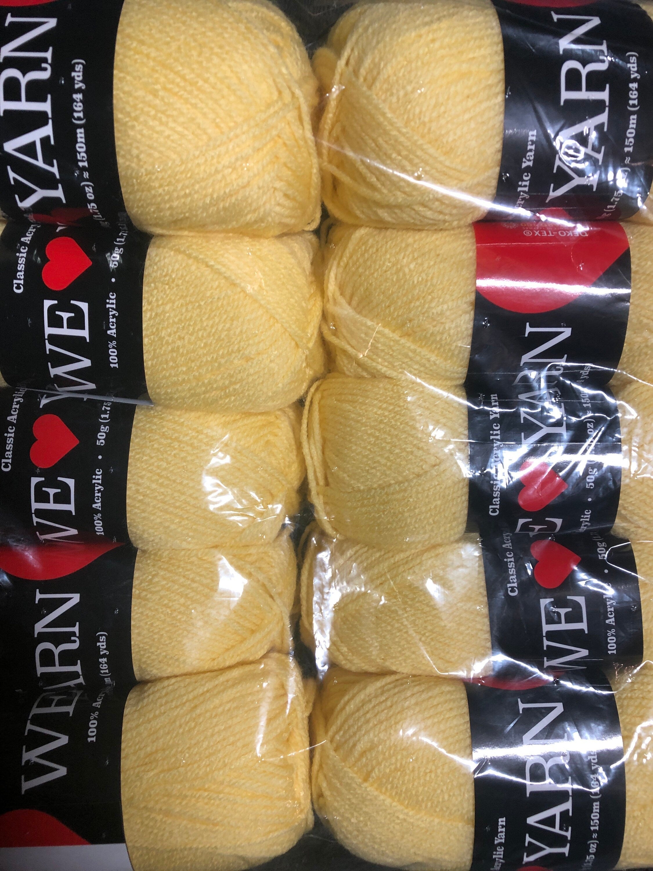 We Live Yarn 100% Classic Acrylic 10 Pack PF
