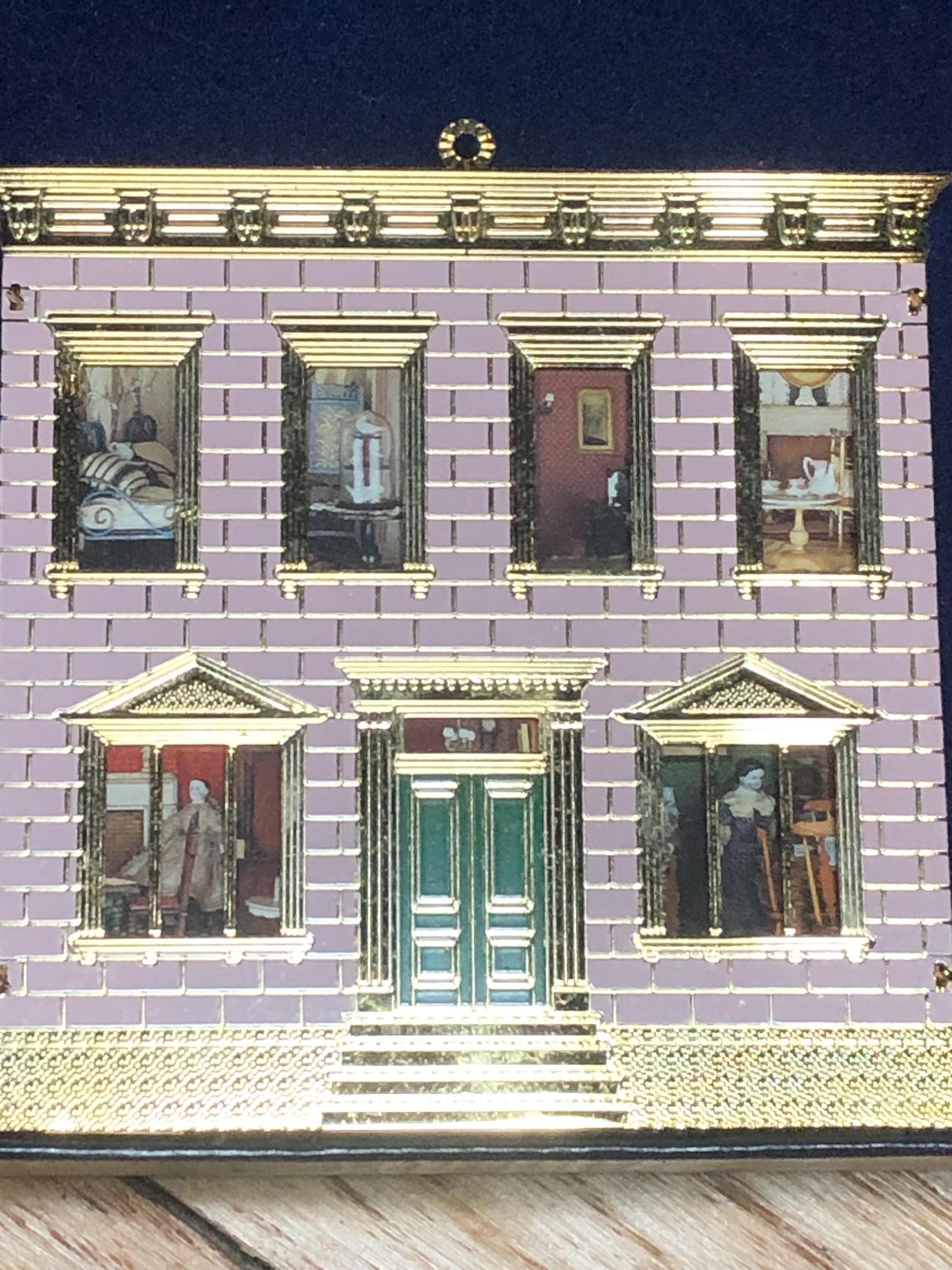 Brownstone House Hampton Collection Miniature Dollhouse Christmas Ornament A Timeless Holiday Treasure