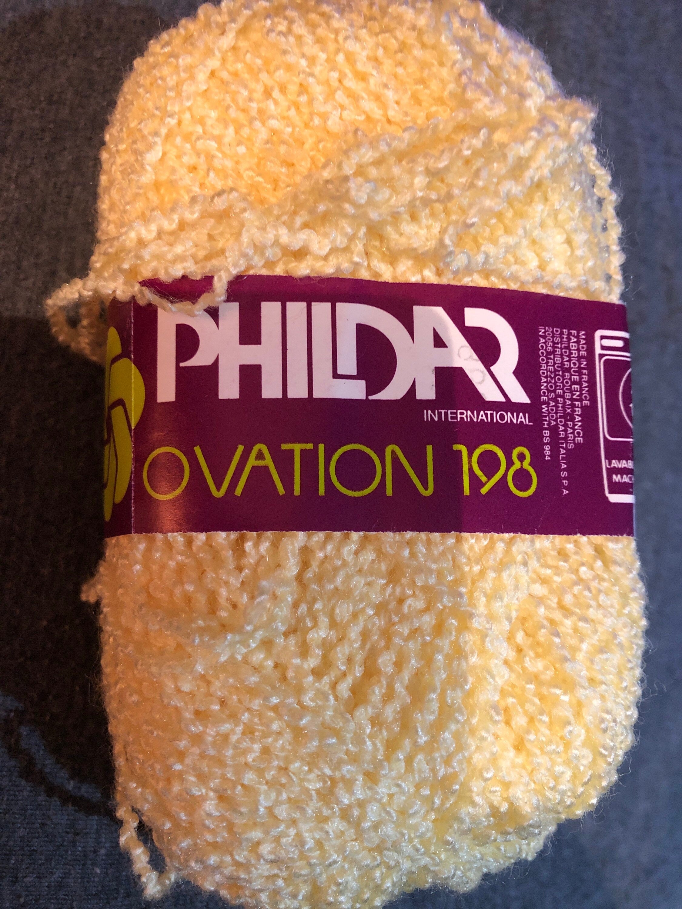 Phildar International Ovation 198 Yellow Yarn