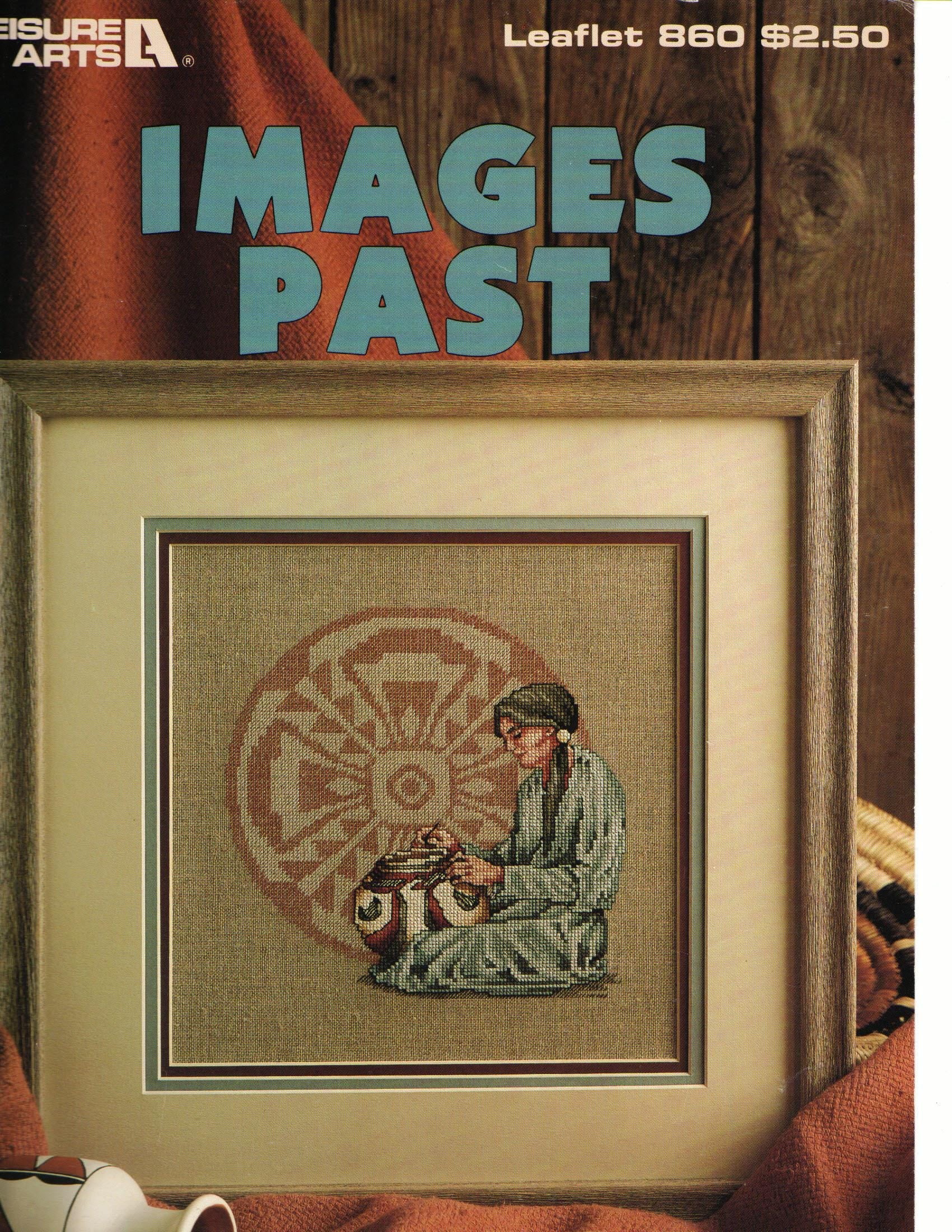 Images Past By Carol Emmer Leasure Arts Leaflet 860 Indian Woman With Pottery Cross Stitch Design
