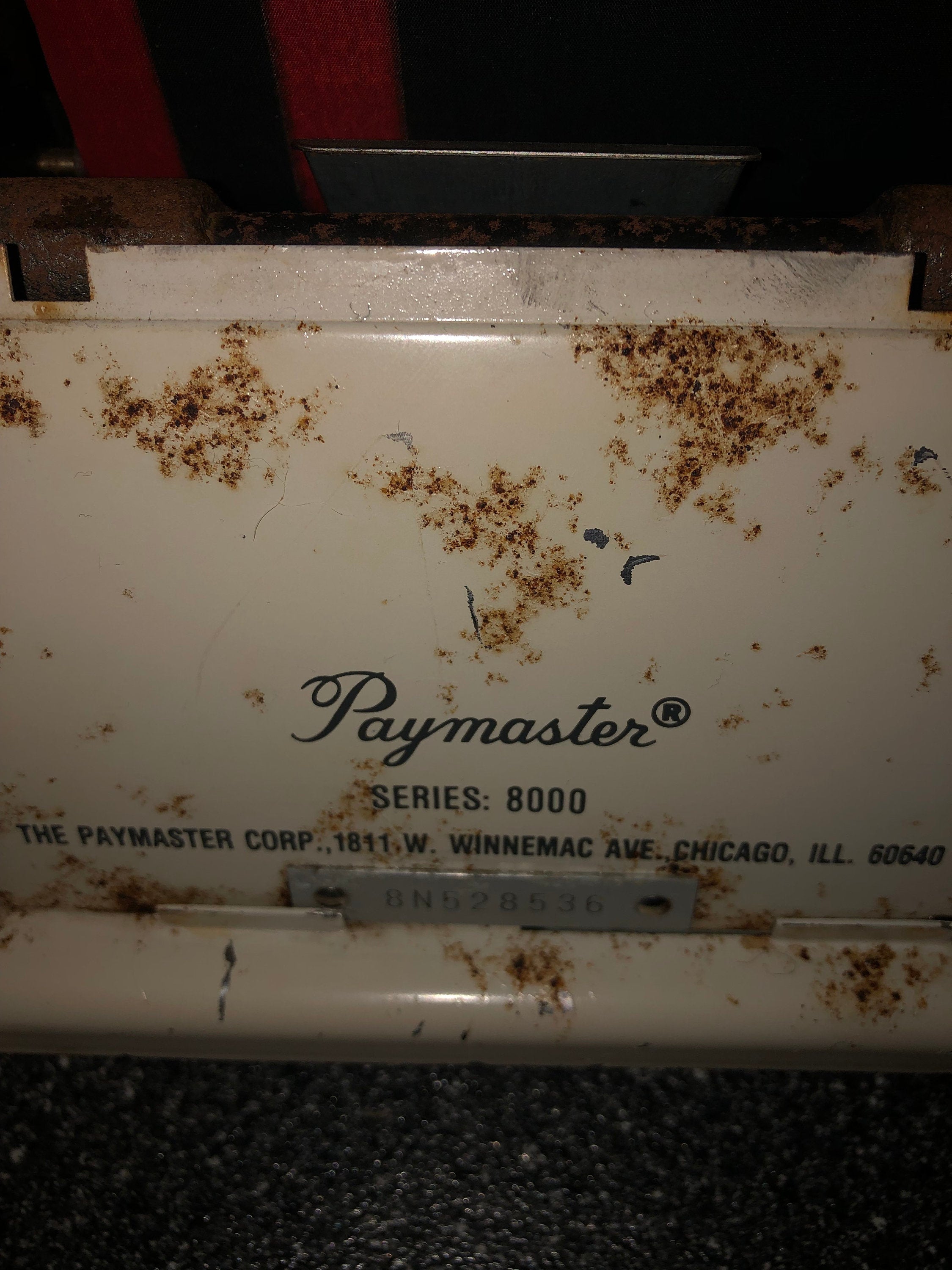 Paymaster Series 8000 Made In Chicago Illinois  Circa 1917