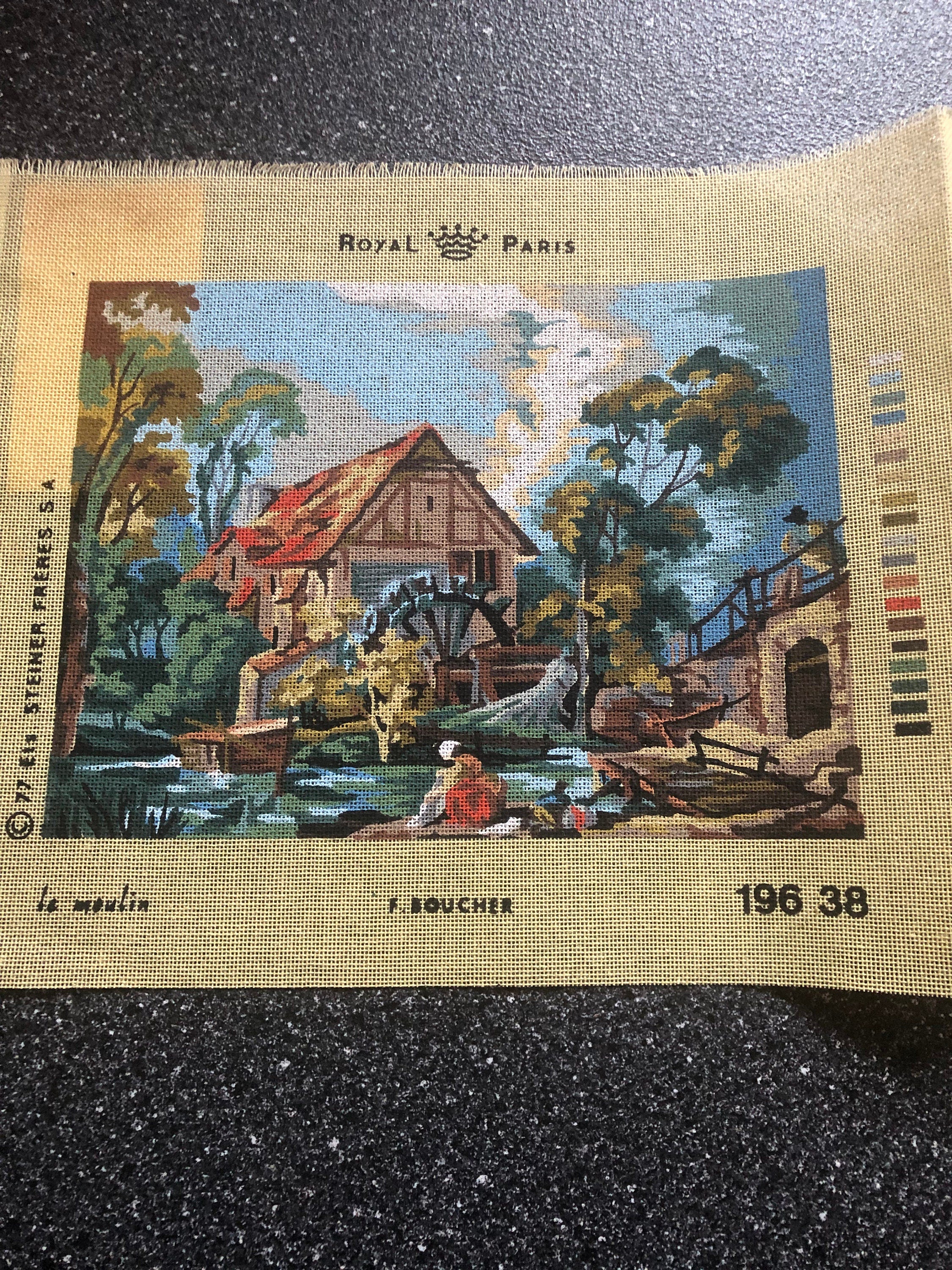 The Mill After Butcher 196-38 Painted Canvas Royal Paris