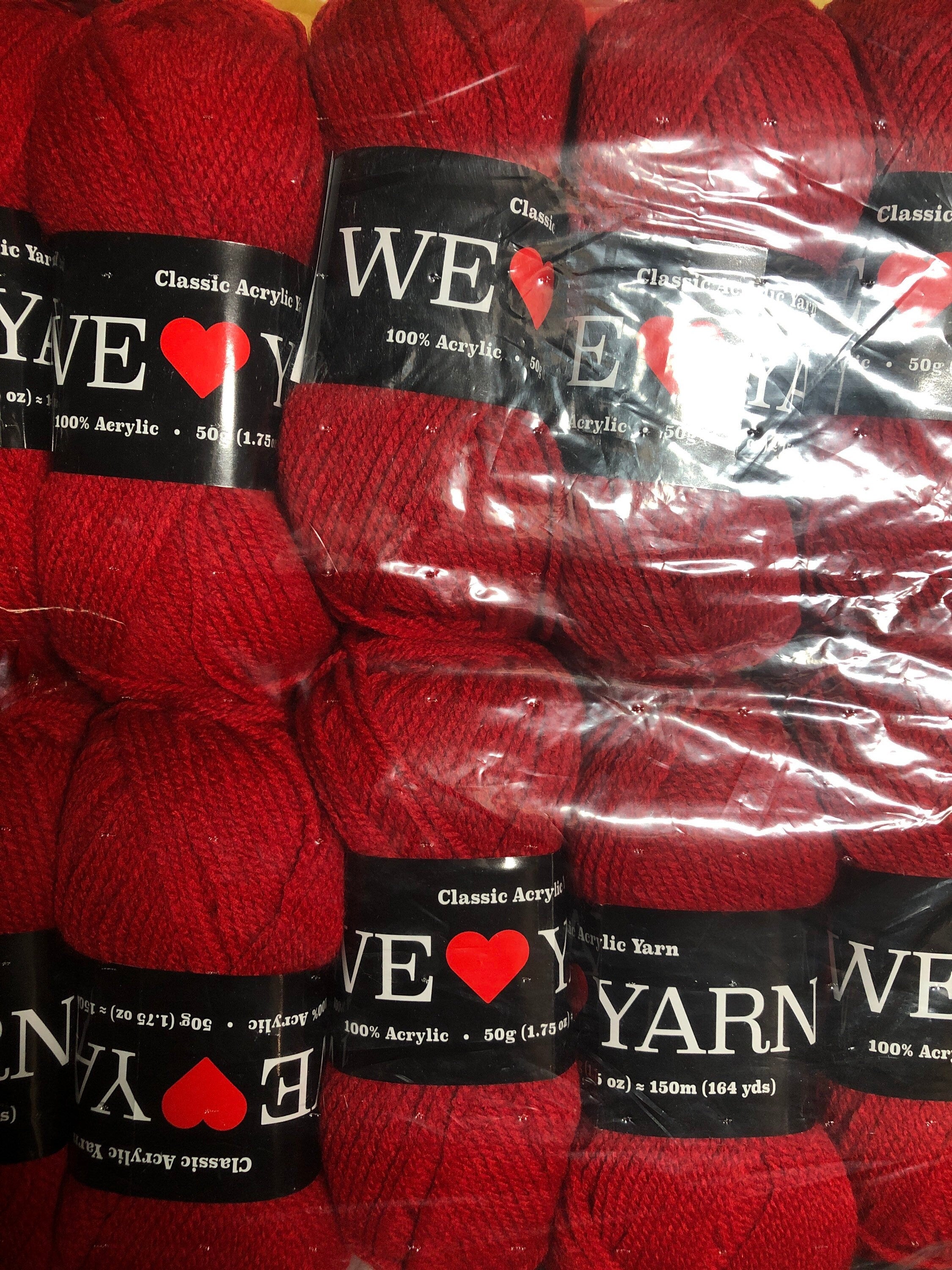 We Live Yarn 100% Classic Acrylic 10 Pack PF