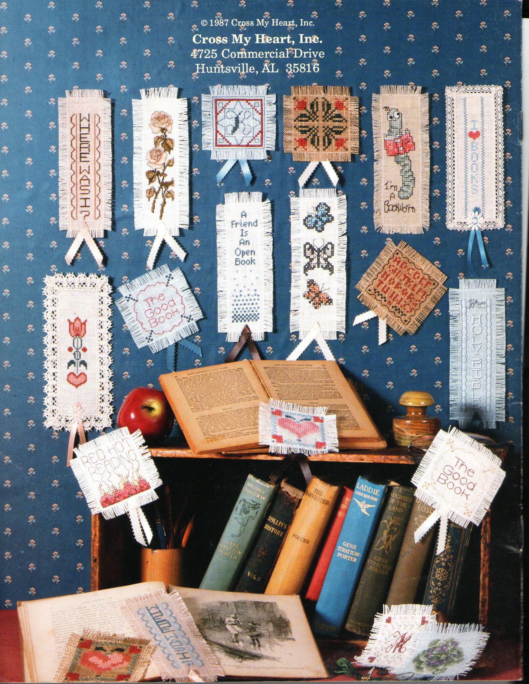 Mark My Words Cross Stitch Pattern Booklet Bookmarks Cross My Heart Counted Cross Stitch