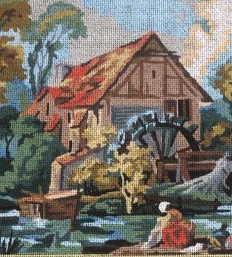 The Mill After Butcher 196-38 Painted Canvas Royal Paris