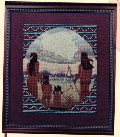 Cloud Runner The White Buffalo Honeysuckle Hollow Cross Stitch Pattern By Sally Rung