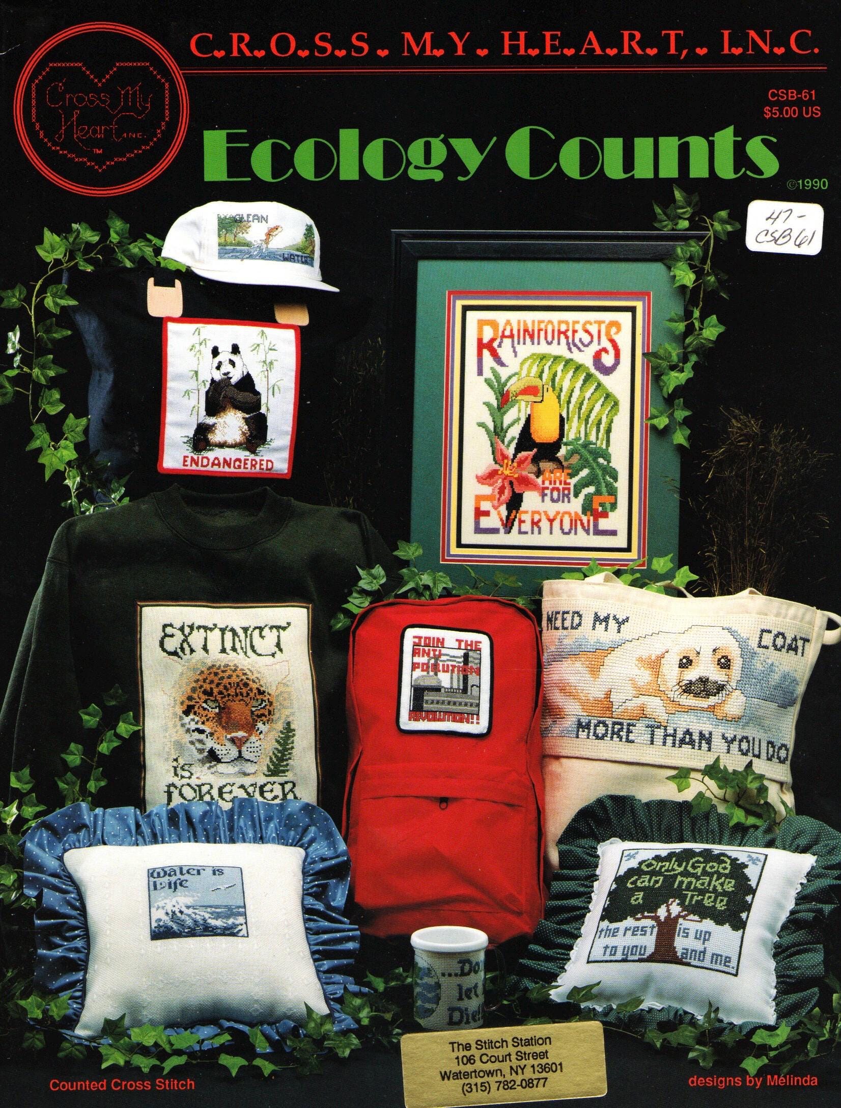 Ecology Counts Counted Cross Stith Booklet Cross My Heart Inc