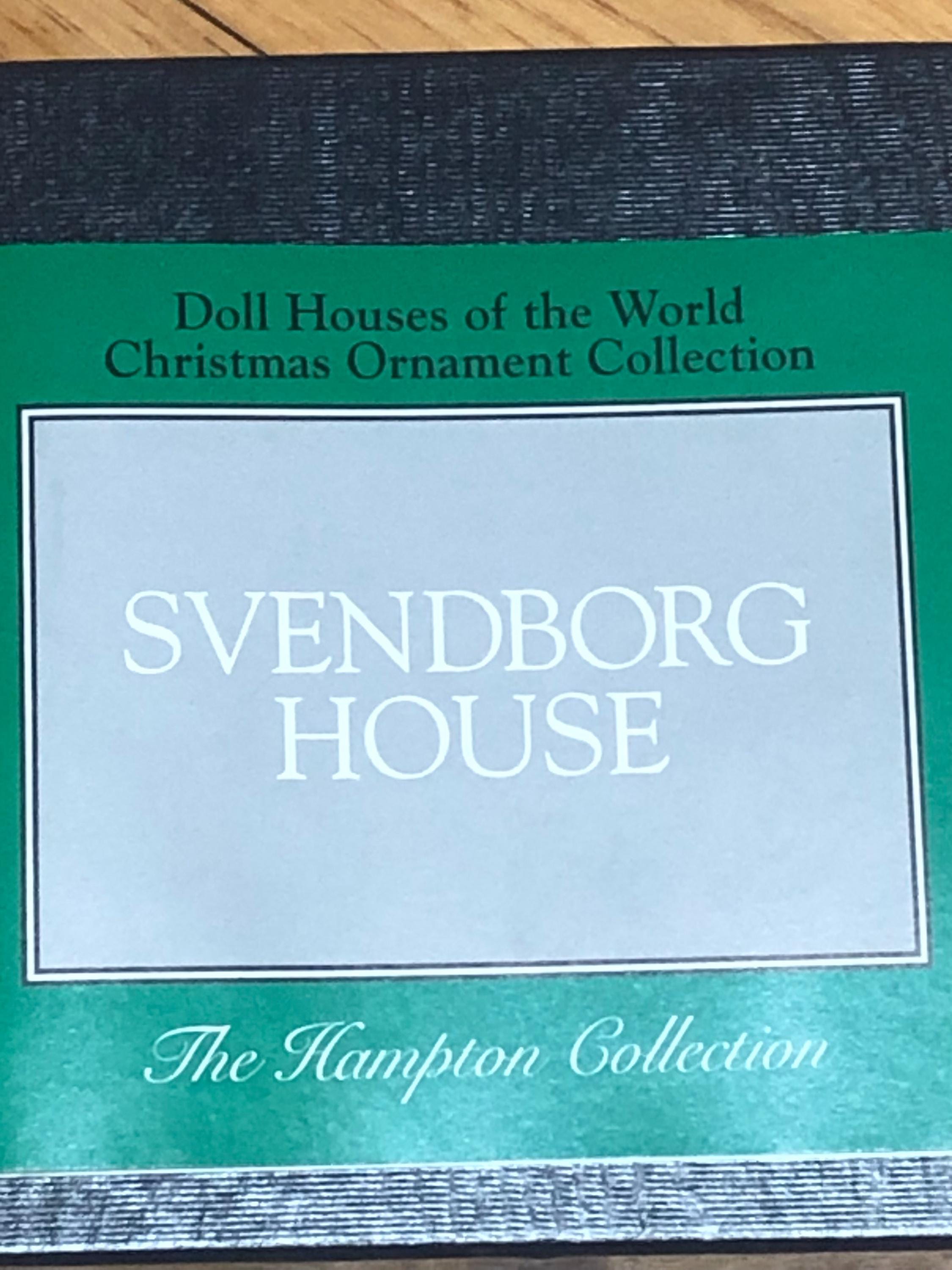 Svendborg House Doll Houses Around The World The Hampton Collection Ornament In Box With Paperwork