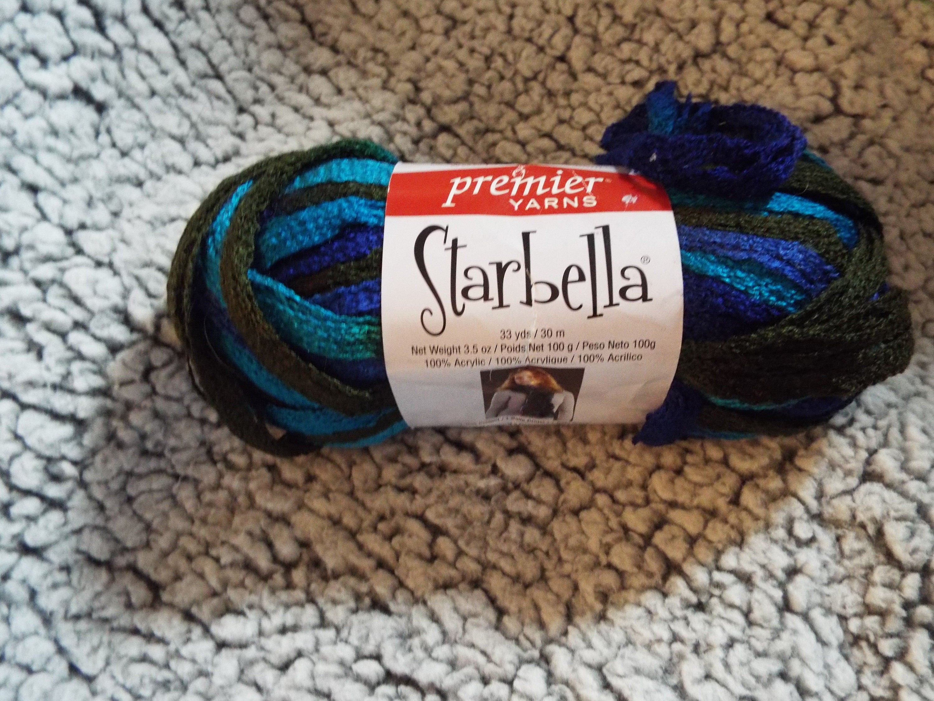 Staribella Premier Ribbon Yarn Canyon Sunrise Blue Green