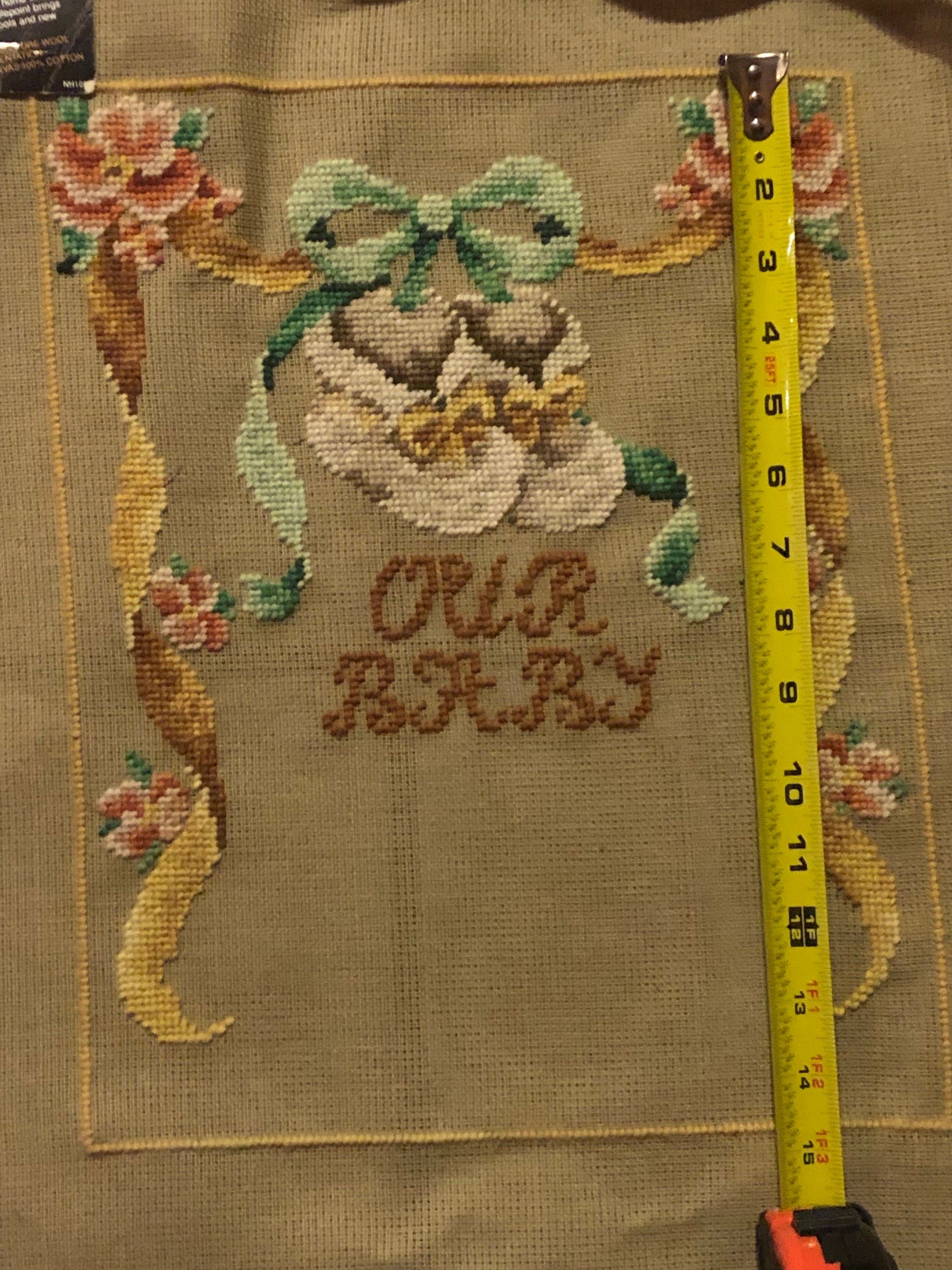 Our Baby Needlepoint Tapestry Bucilla Decorator Needlepoint