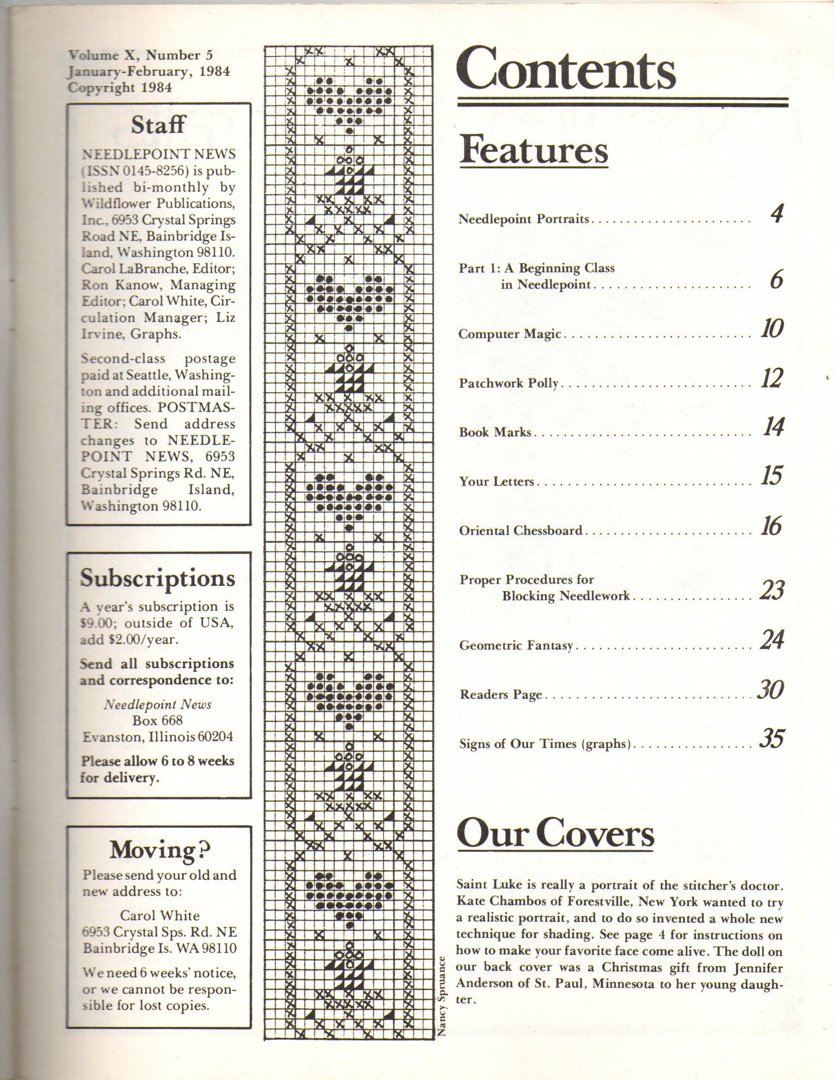 Needlepoint News Magazine Jan Feb 1984