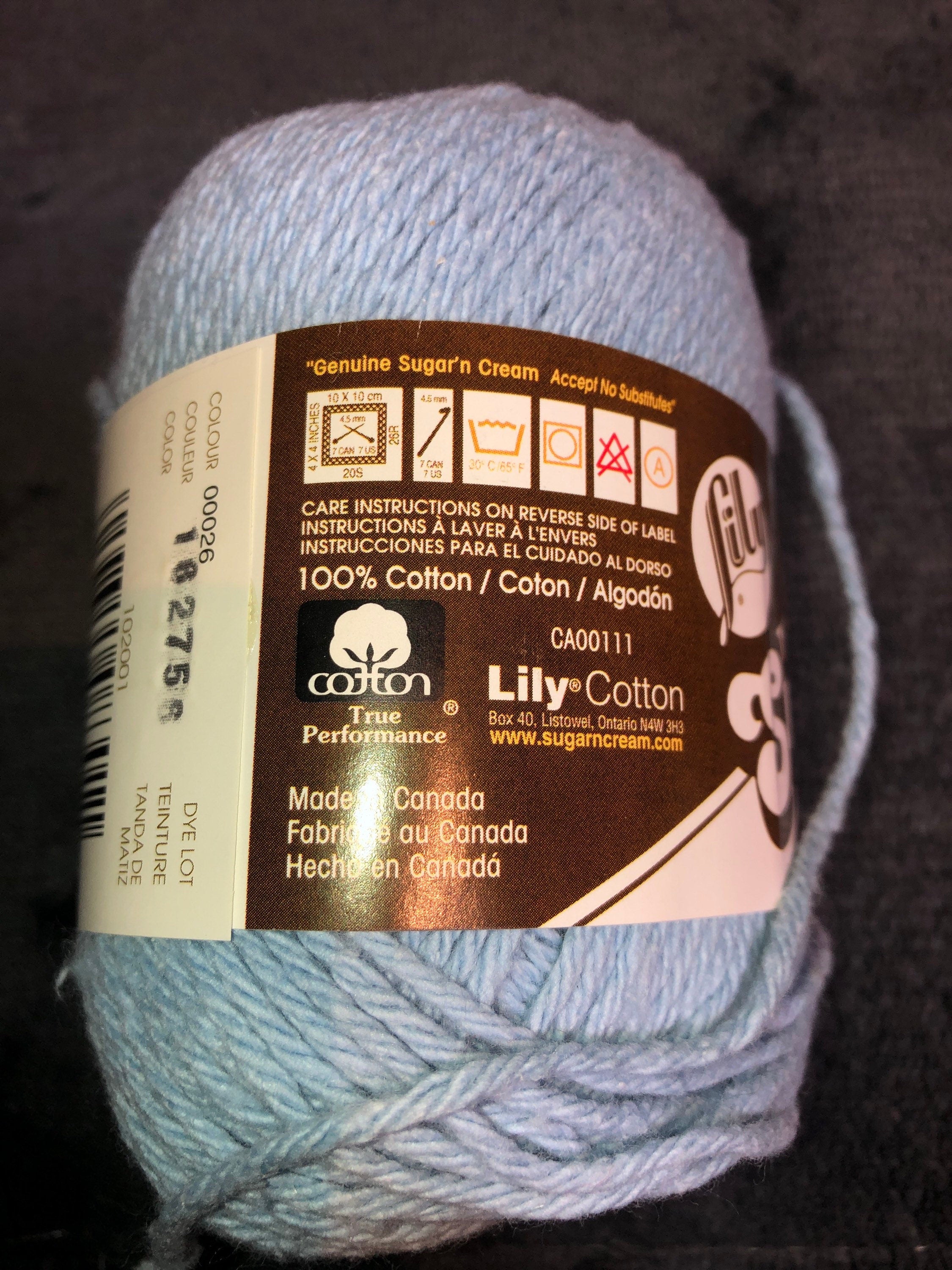 Lily The Original Sugar N Cream Yarn PF